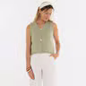 Lumi Knitted Gilet Olive Mist - 36/38