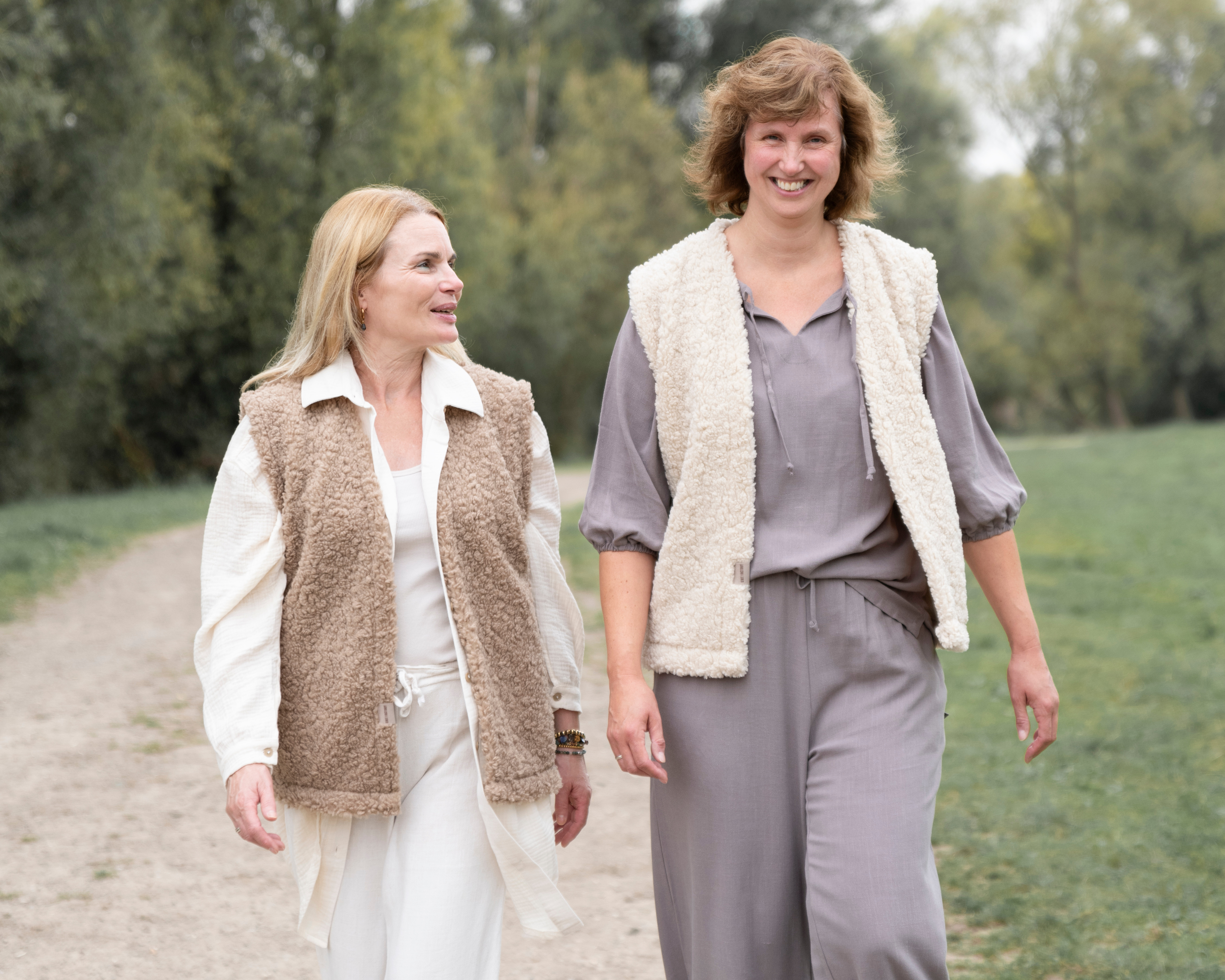 Rosie Gilet Teddy Linen - 36/44