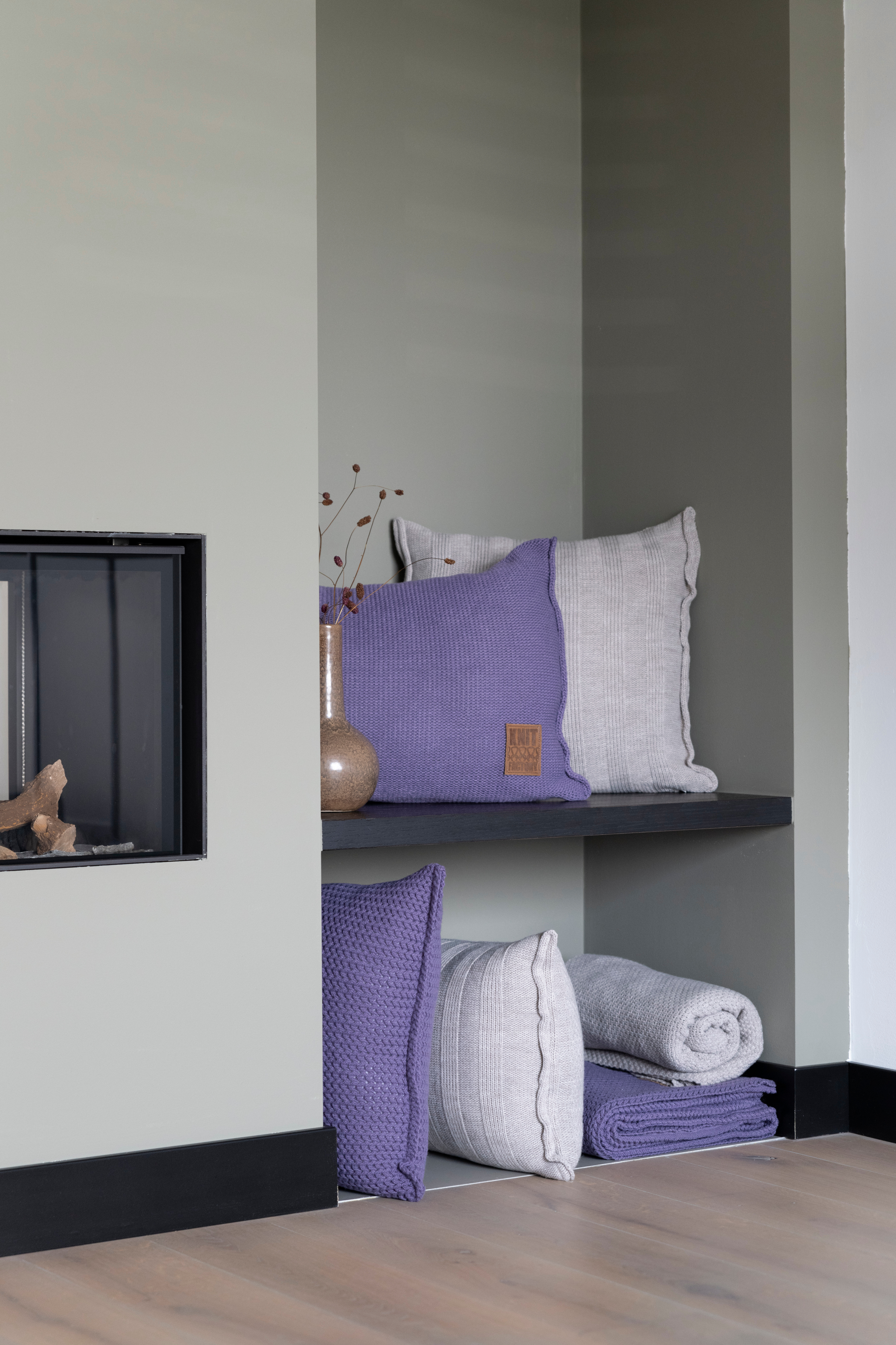 Jesse Cushion Light Grey - 50x50