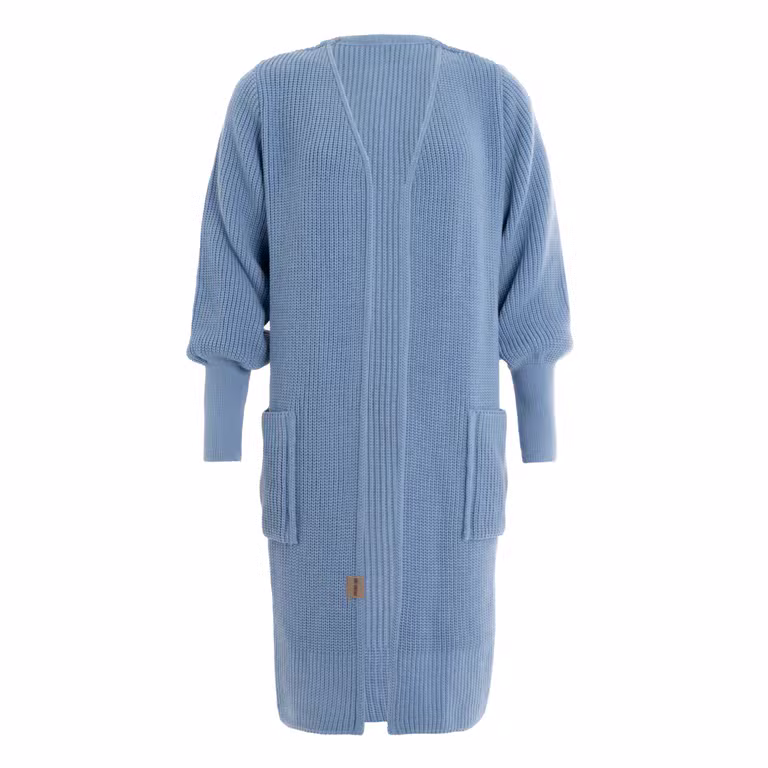 Patty Long Cardigan Tricoté Crystal Blue - 40/42