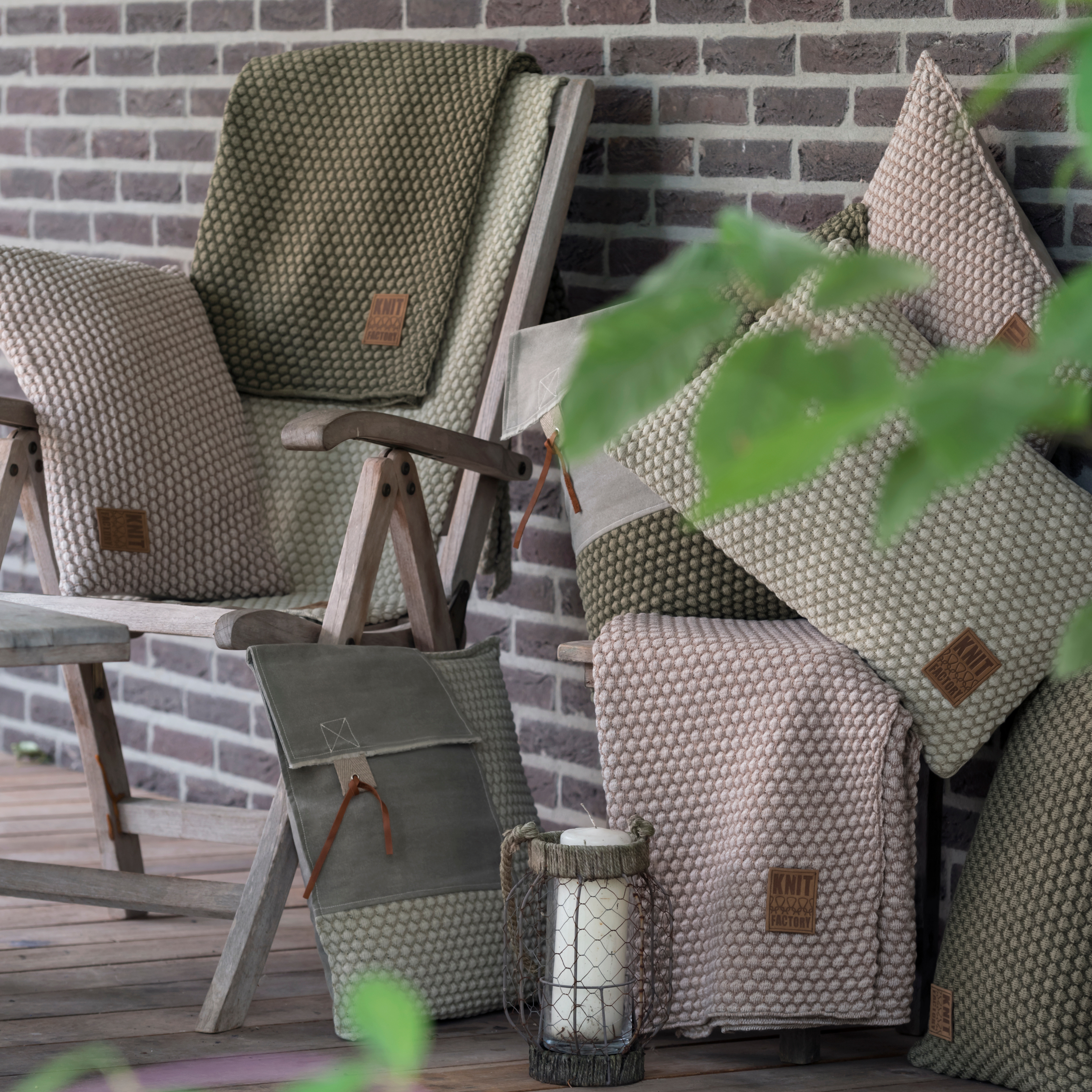 Juul Cushion Marron/Beige - 50x50