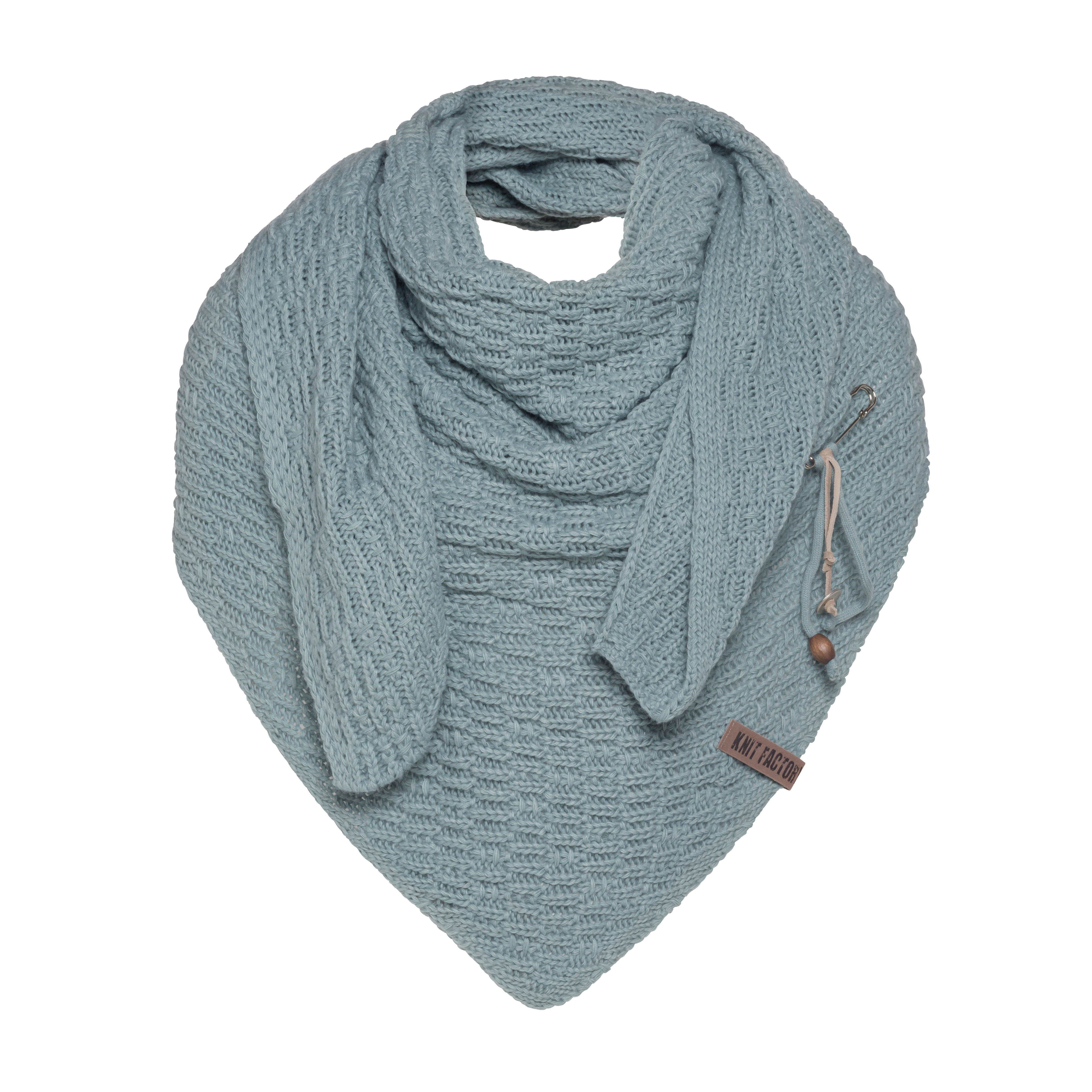 Jaida Triangle Scarf Stone Green
