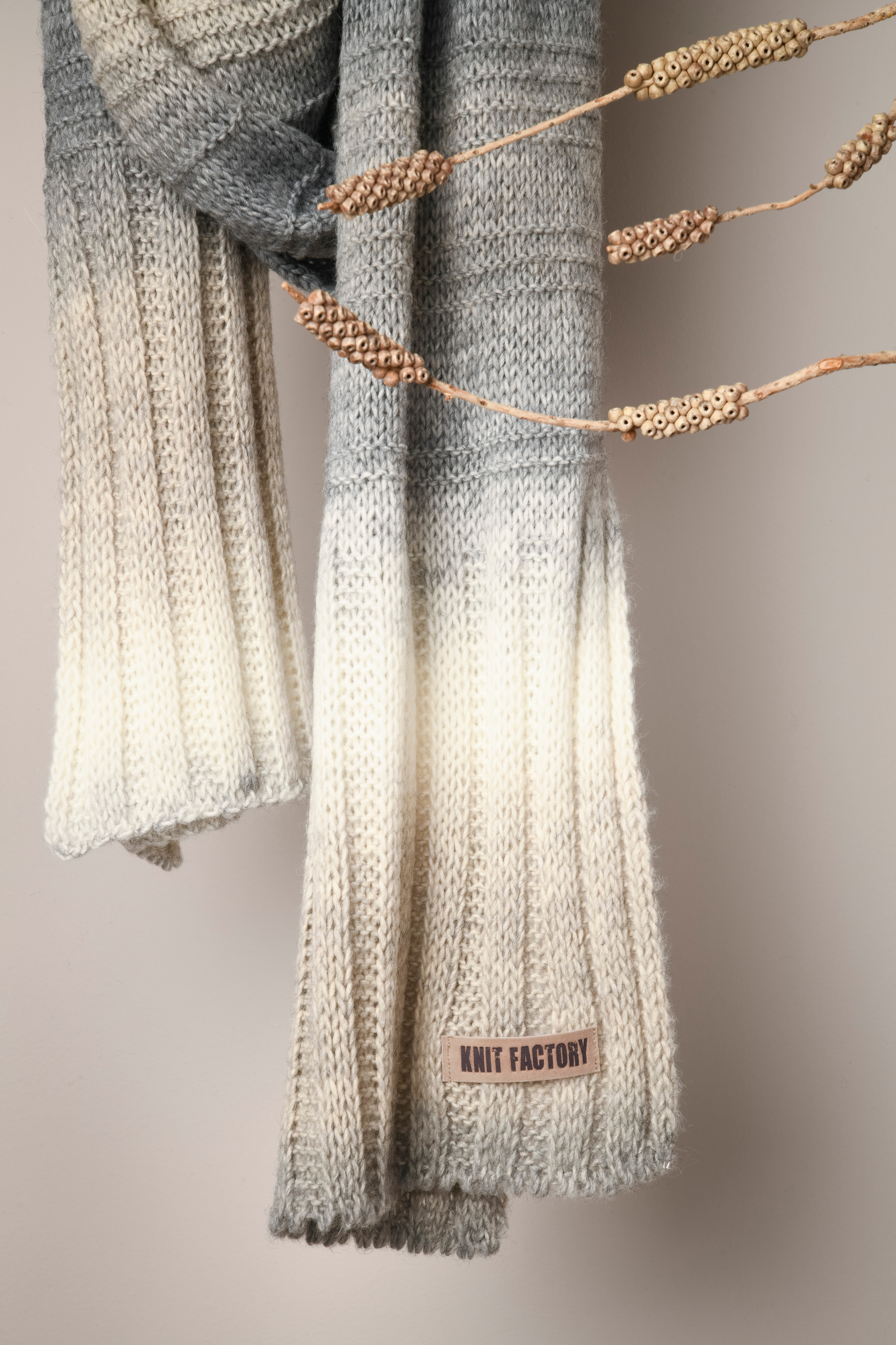 Mace Schal Schwarz/Beige