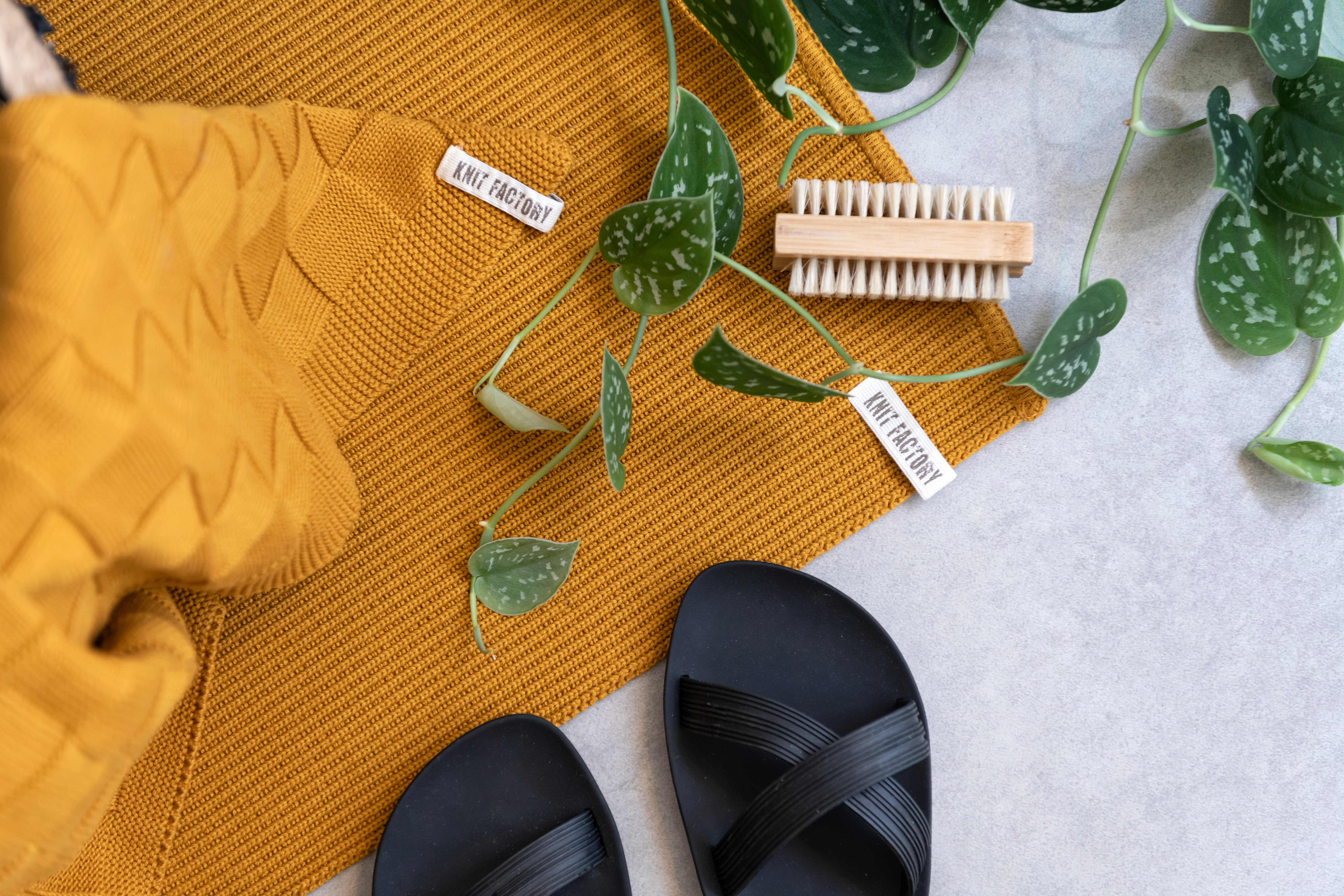 Bath Towel Ivy Ochre - 90x180