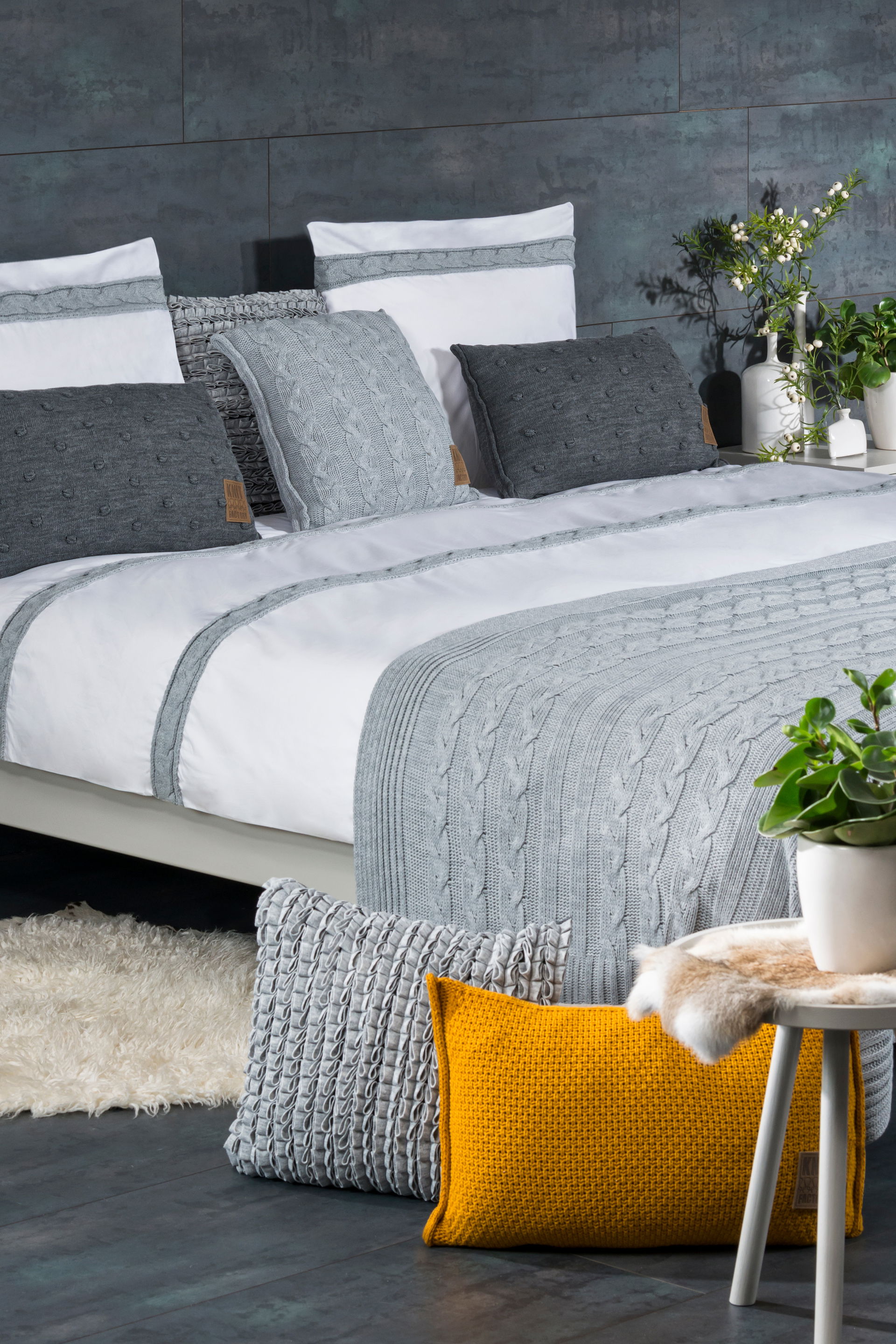 Noa Kussen Antraciet - 60x40