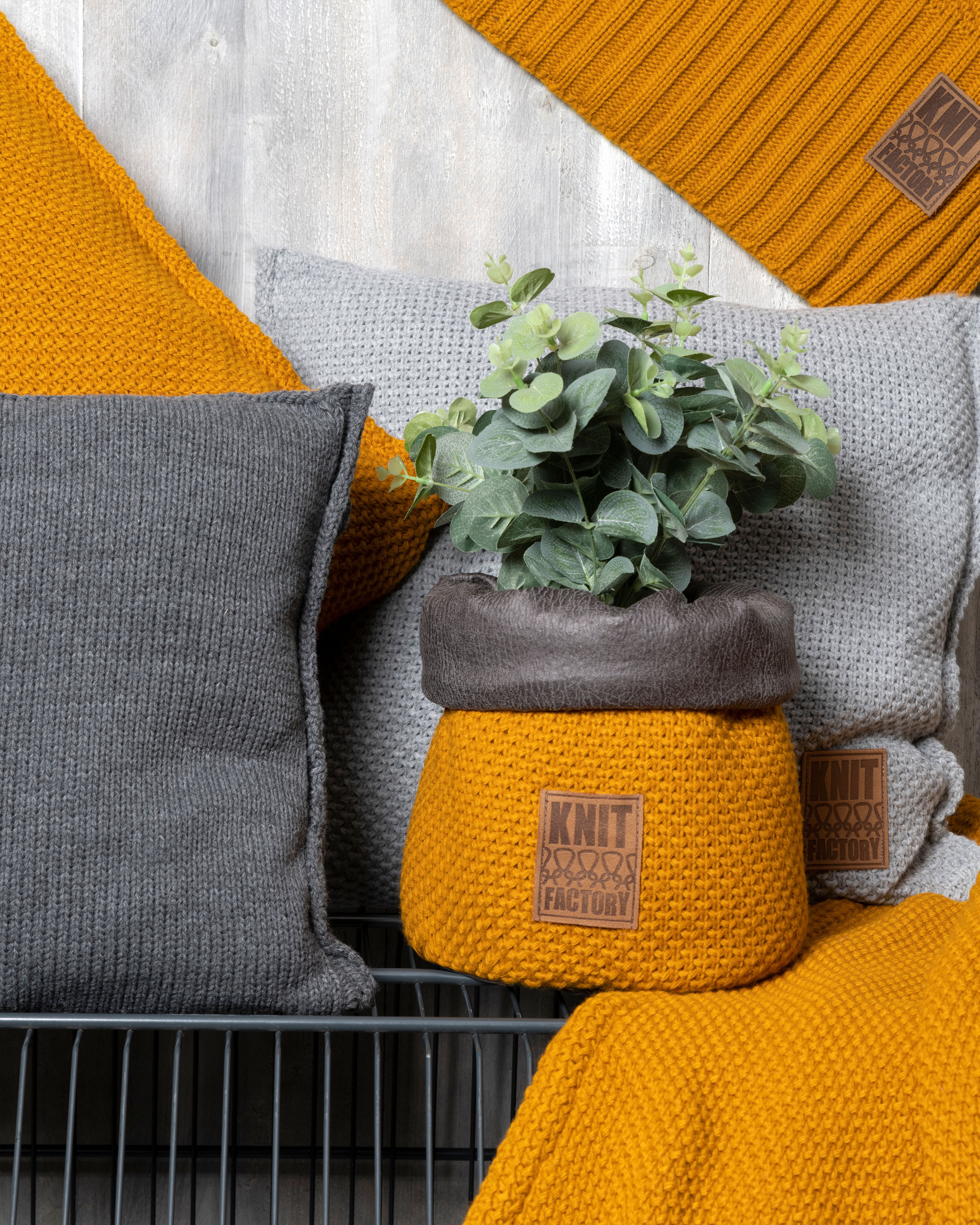 Lynn Cushion Light Grey - 50x50