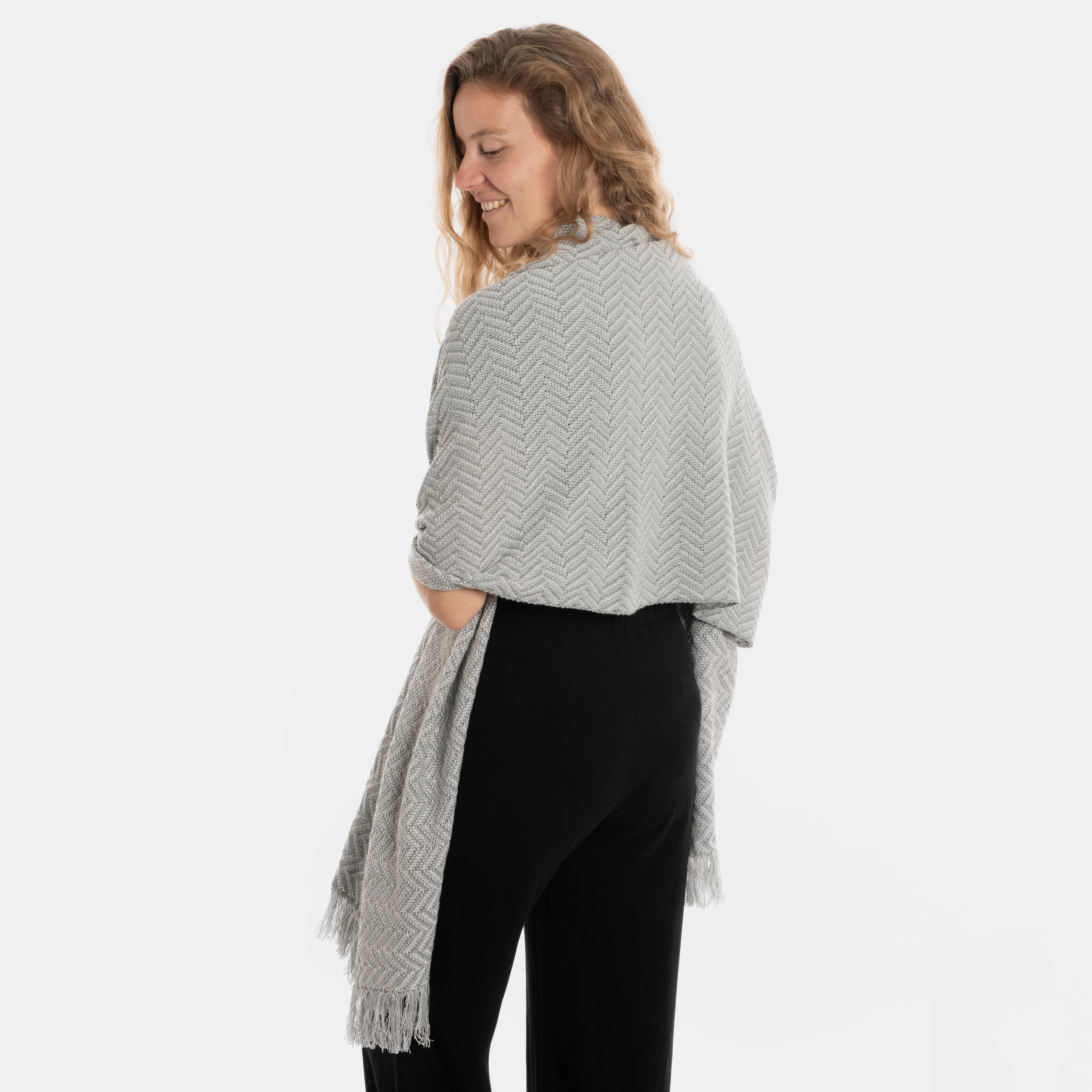 Soleil Schal Bright Grey/Grau