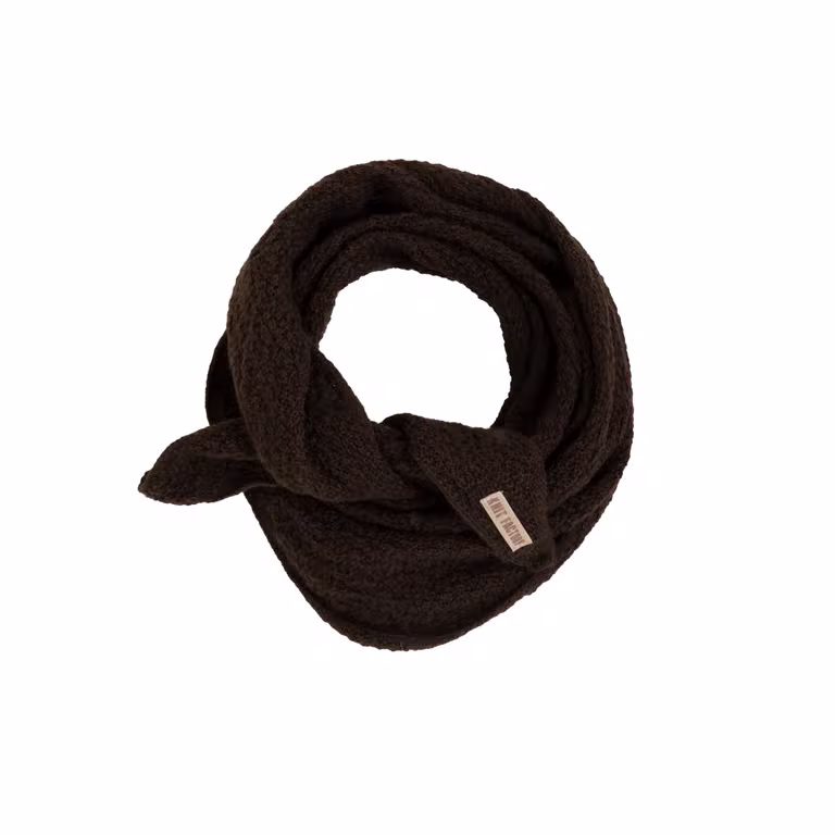 Yuna Mini Driehoeksjaal Donkerbruin - 1