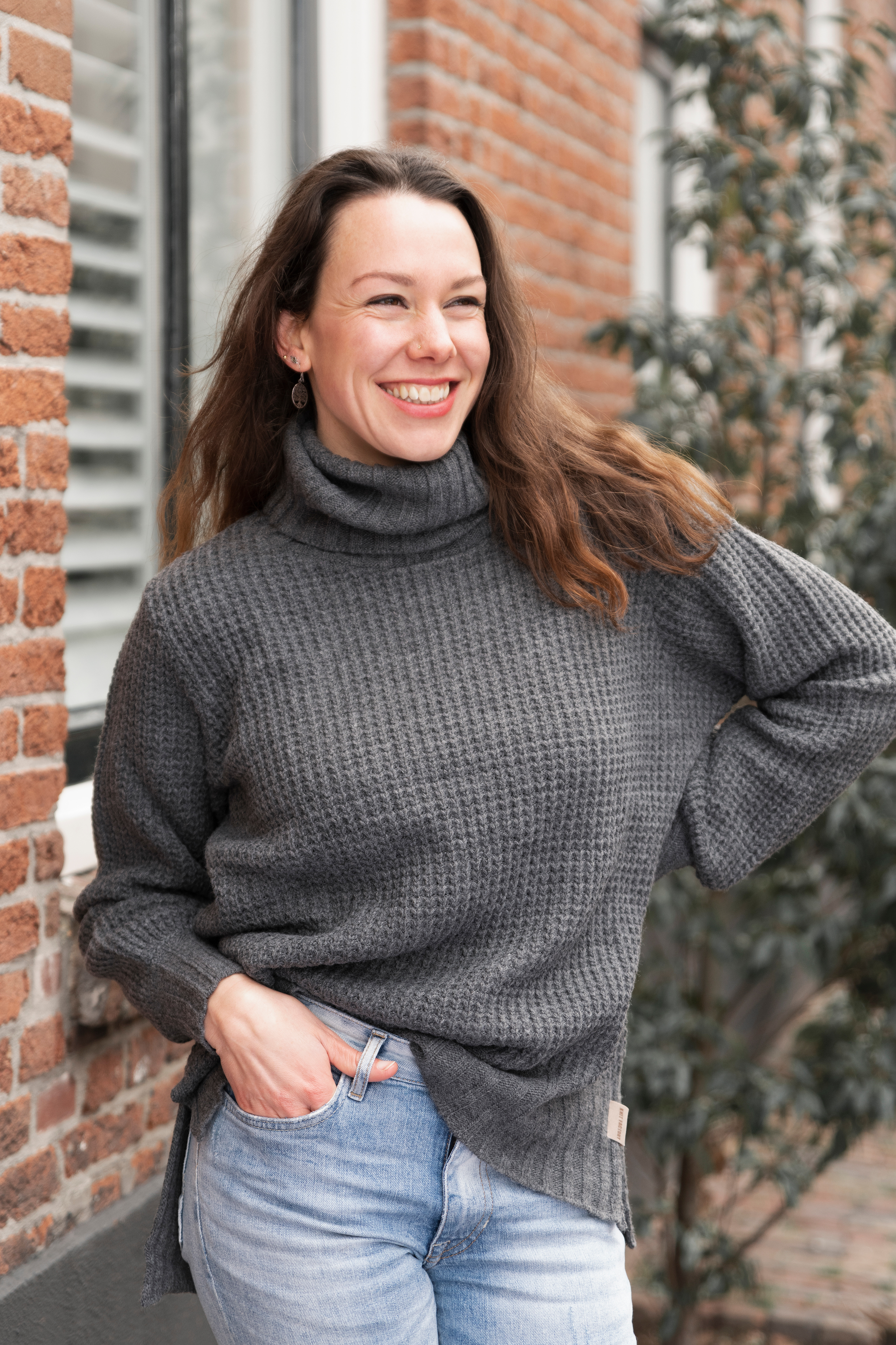 Robin Turtleneck Pullover Anthracite - 36/38