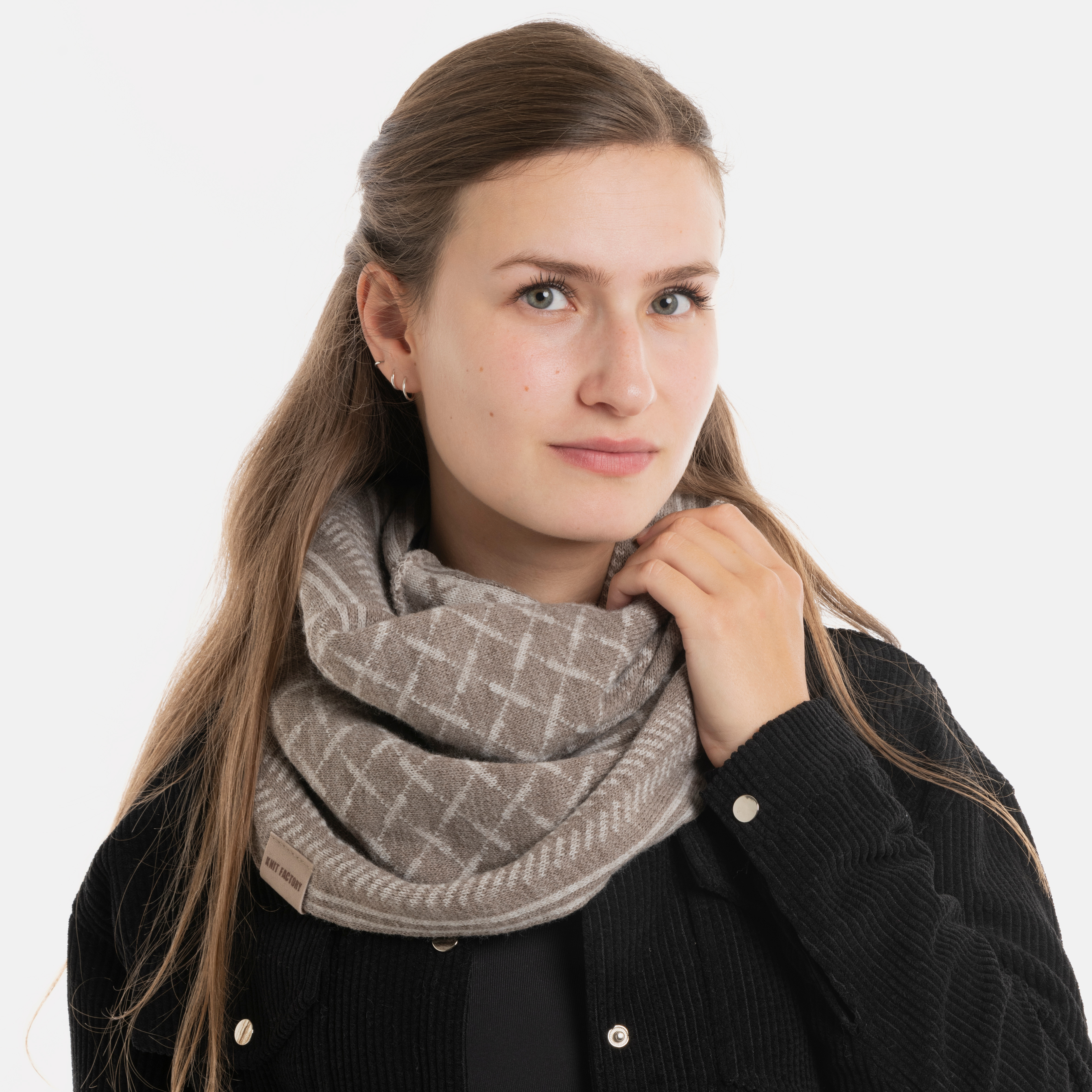 Dusk Infinity Scarf Marron/Iced Clay