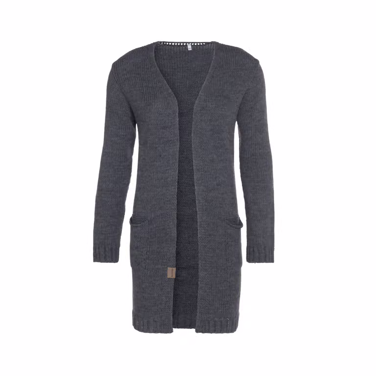 Ruby Knitted Cardigan Anthracite - 36/38 - With side pockets