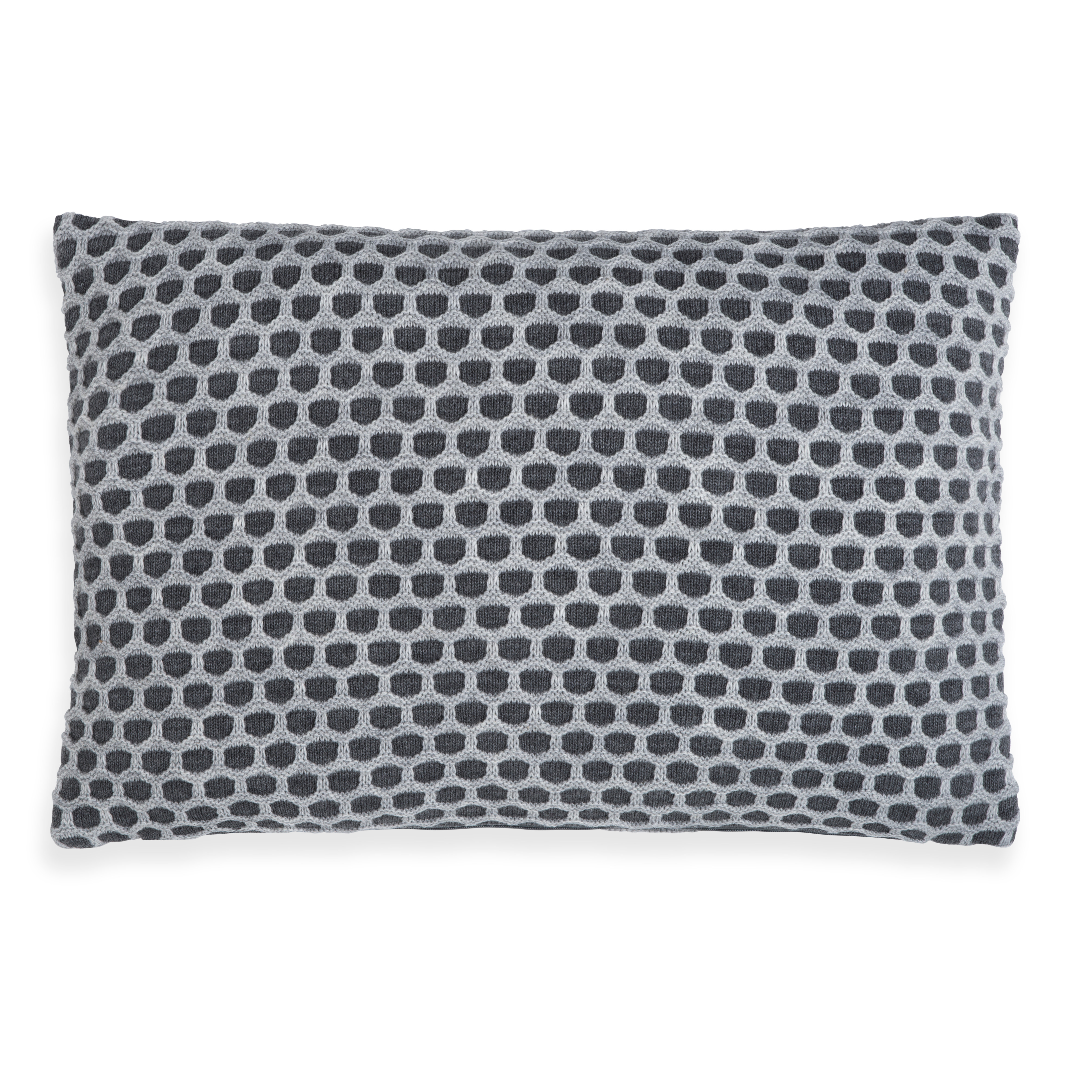 Mila Kussen Antraciet/Licht Grijs - 60x40