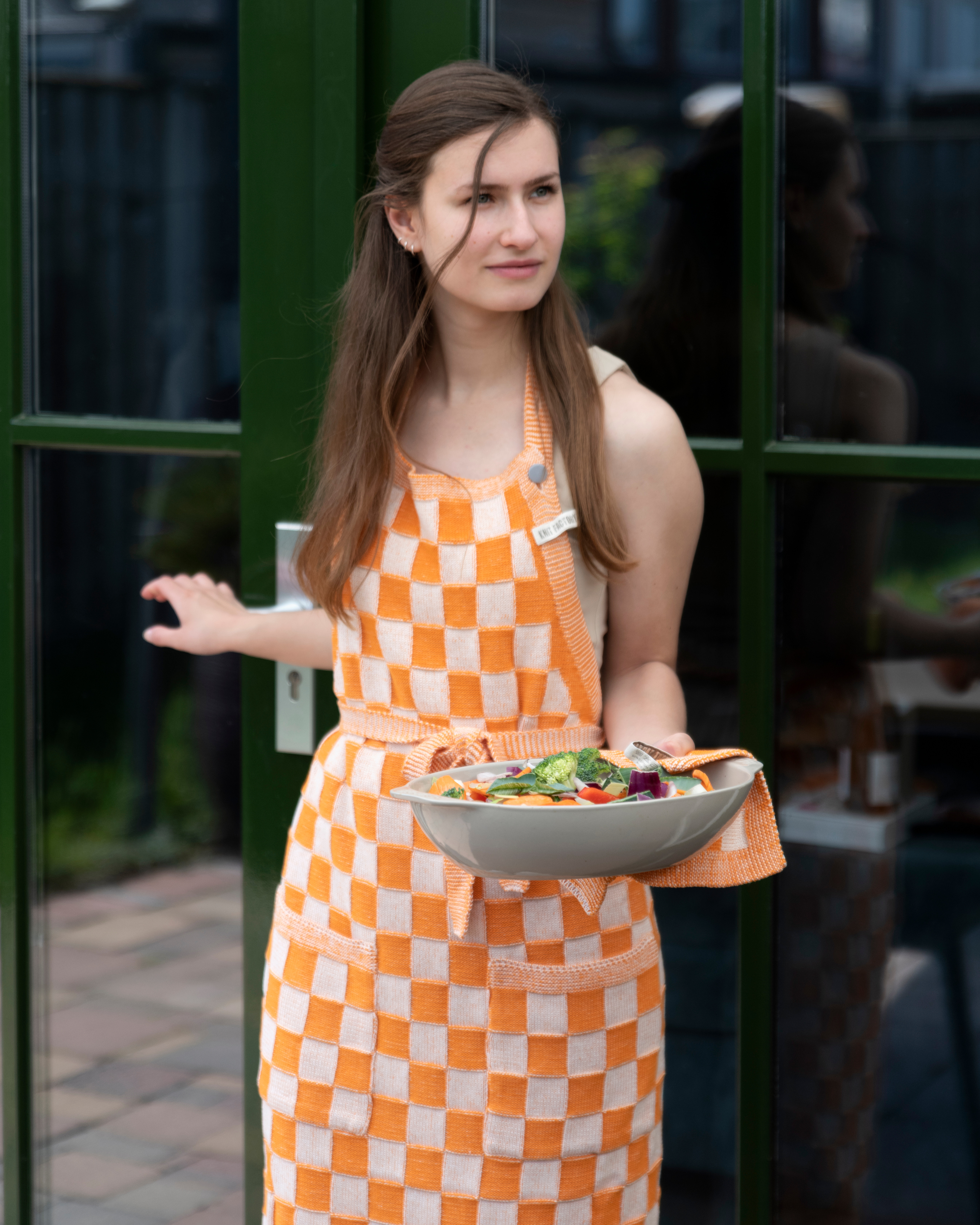 Apron Block Ecru/Med Grey