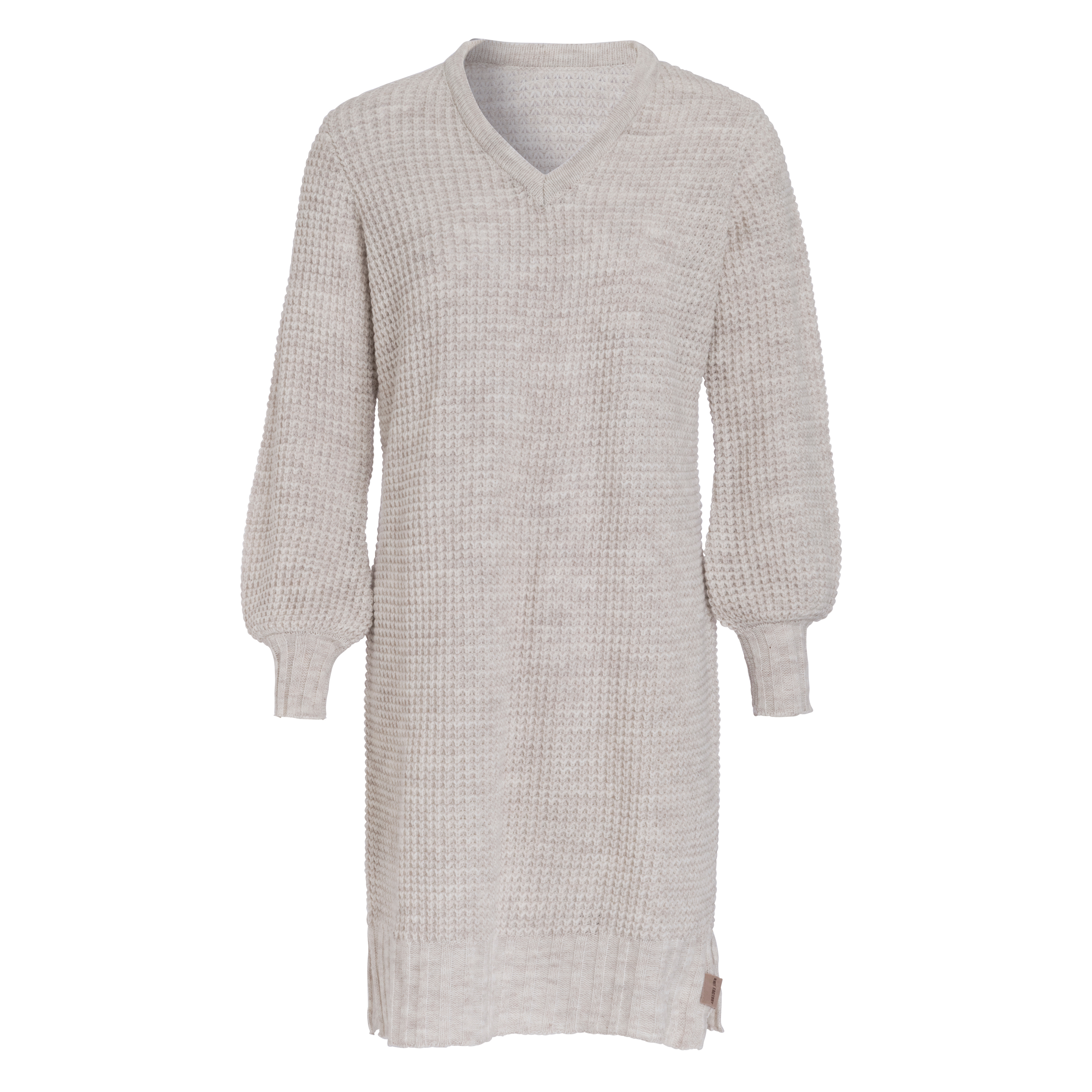Robin Strickkleid Beige - 40/42 - V-Ausschnitt