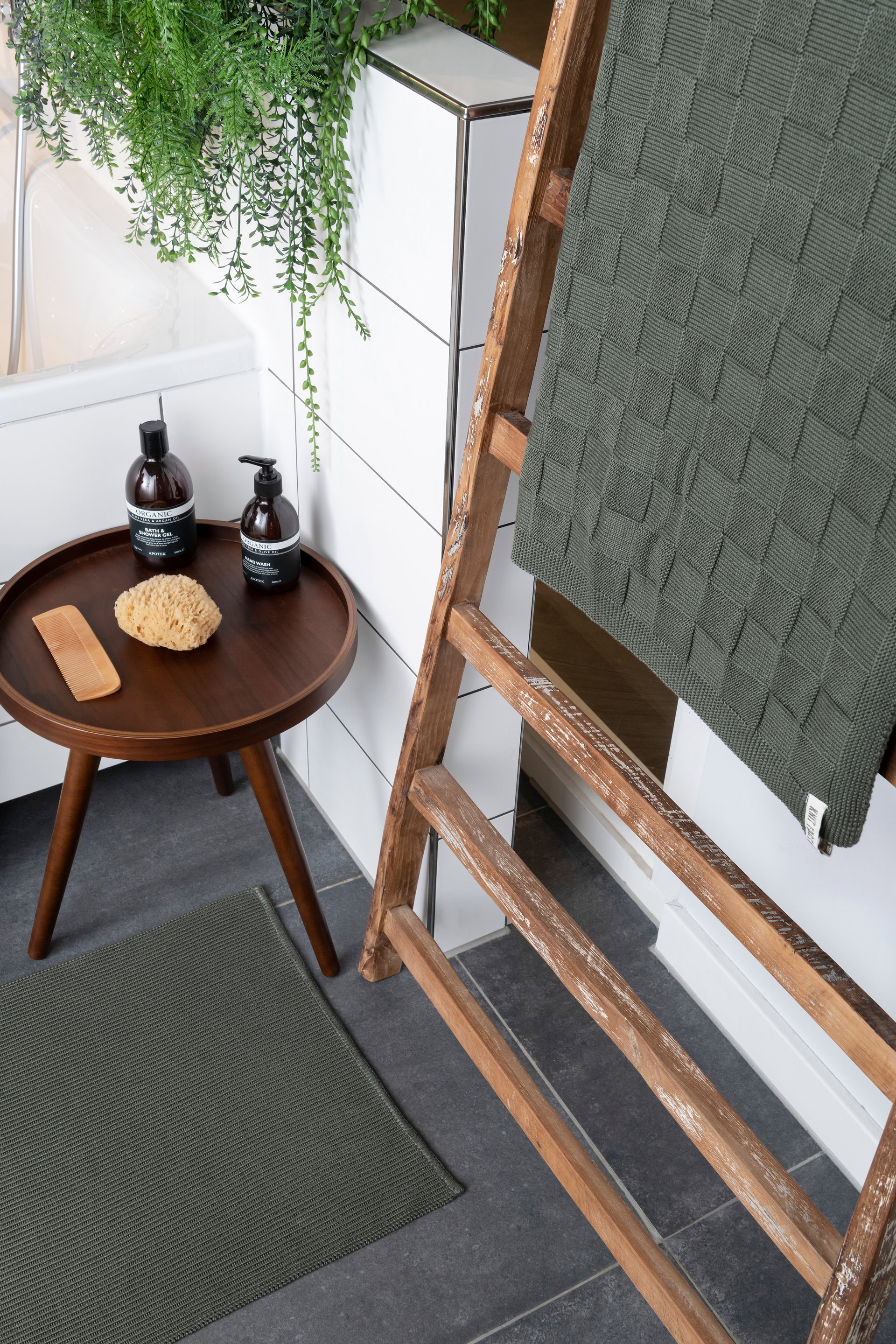 Morres Tapis de Bain Tricoté Premium Anthracite - 80x50