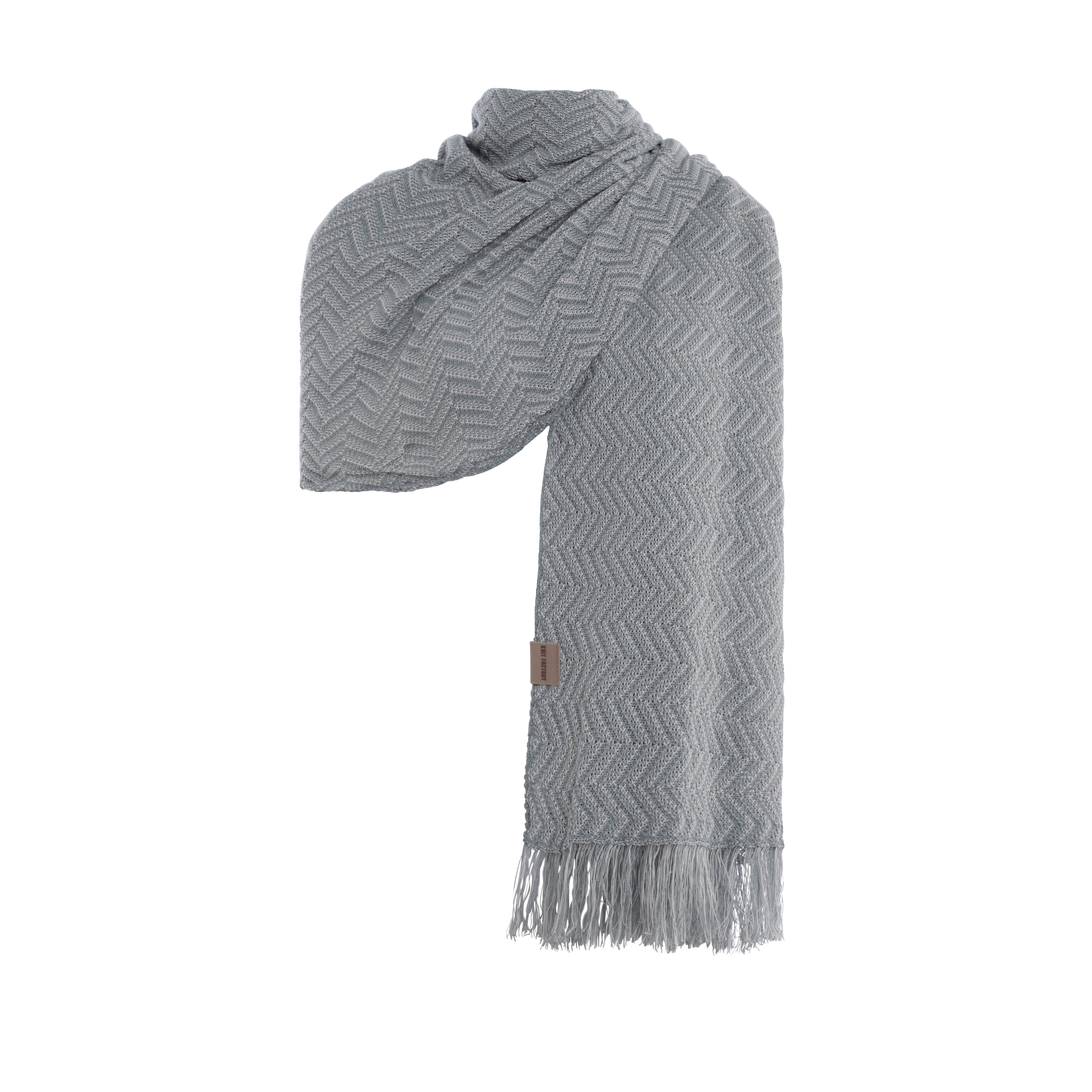 Soleil Schal Bright Grey/Grau
