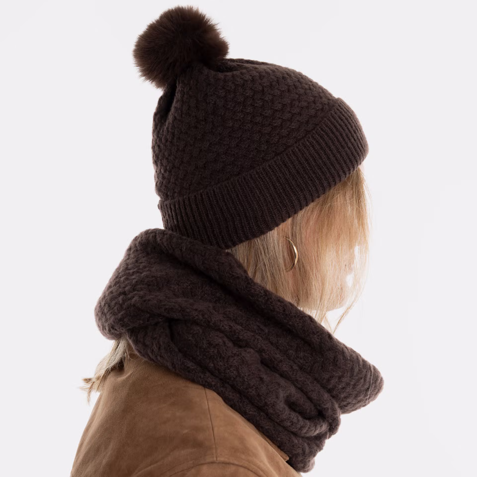 Milan Bonnet Marron Foncé