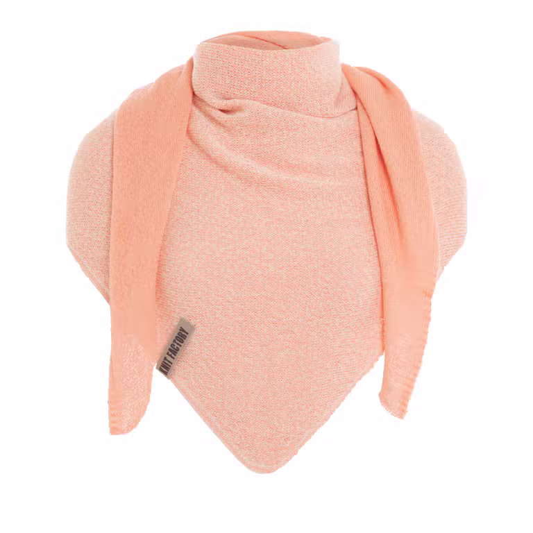 Ella Triangle Scarf Ecru/Apricot