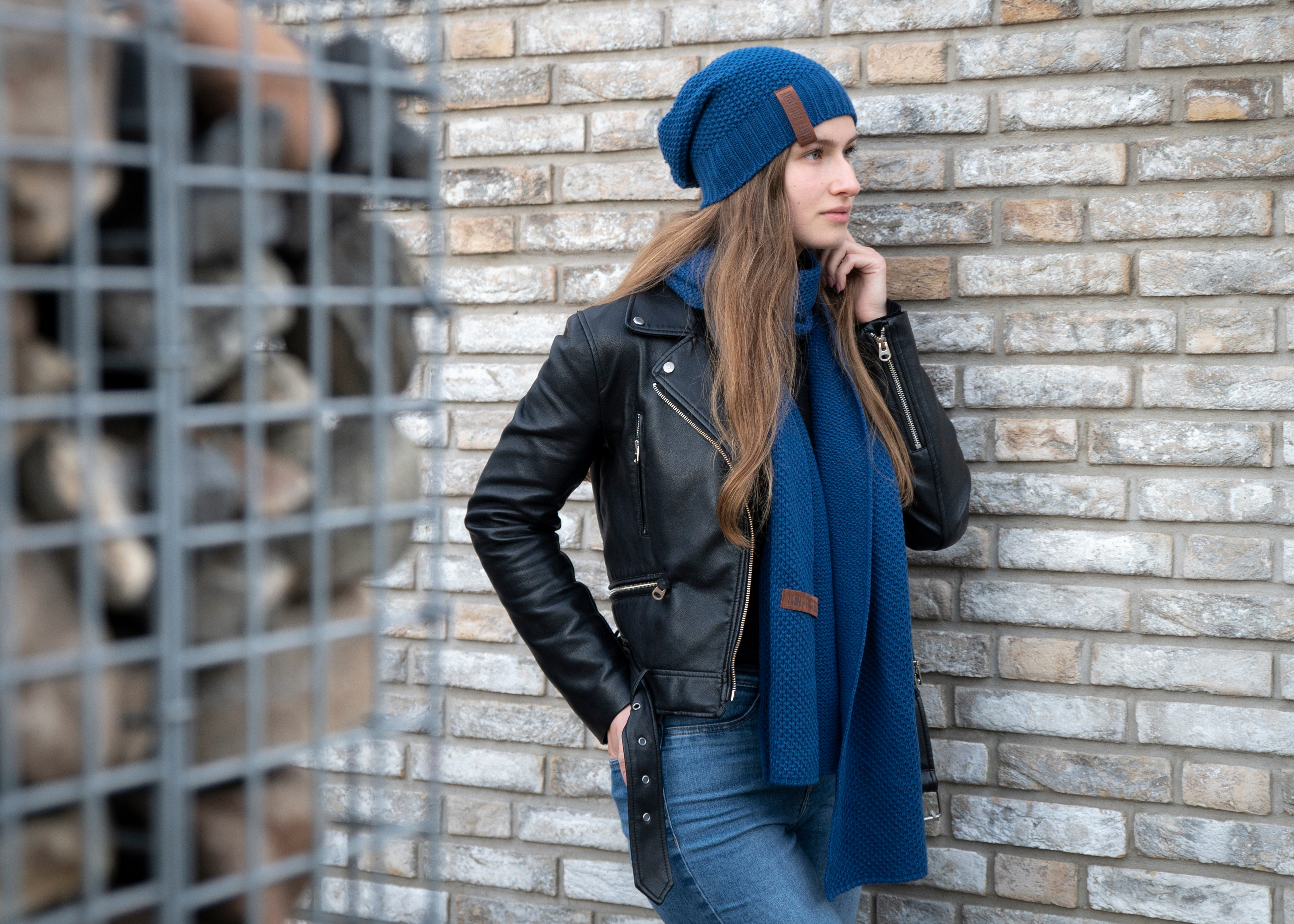 Jazz Schal Jeans/Navy