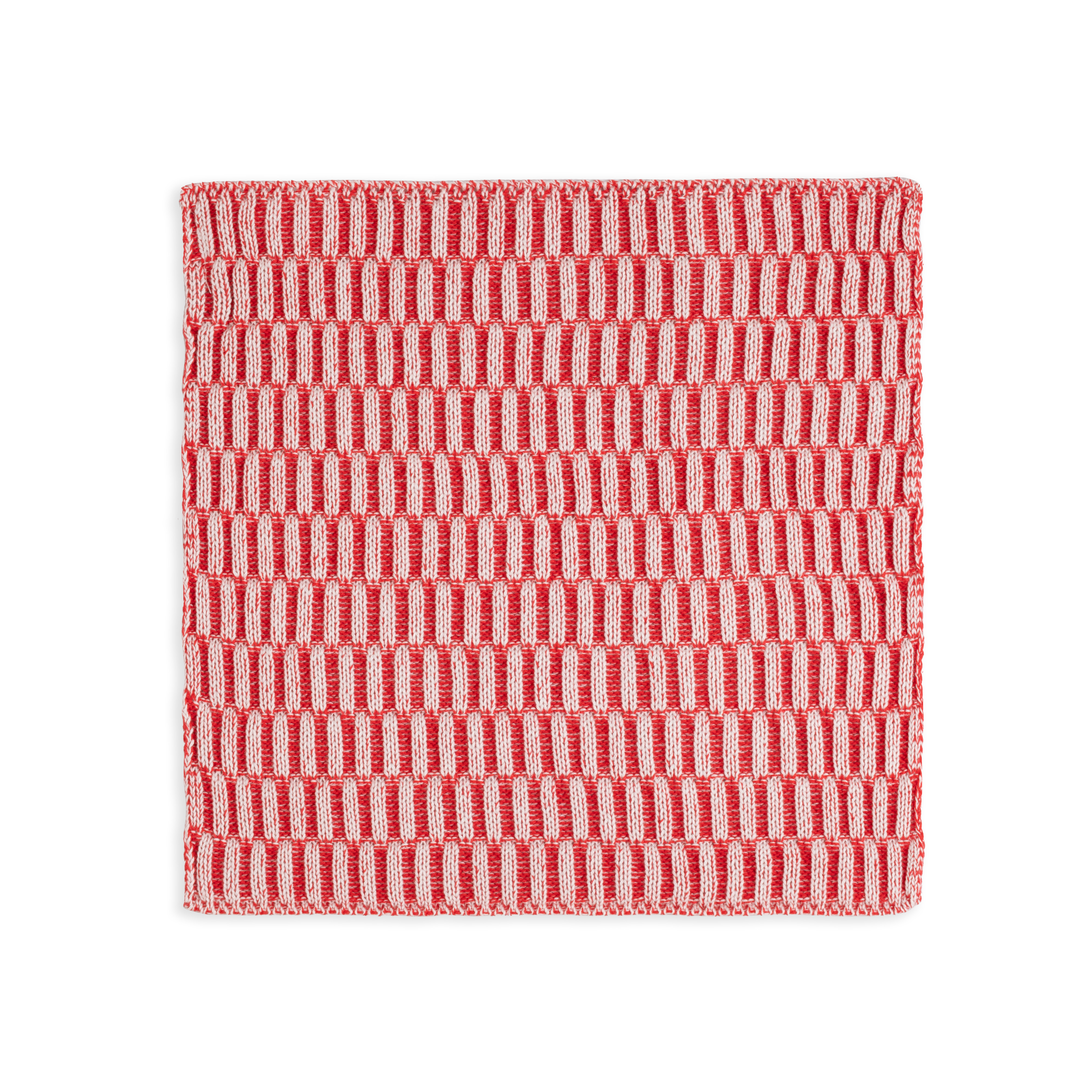 Spültuch Block Ecru/Rot