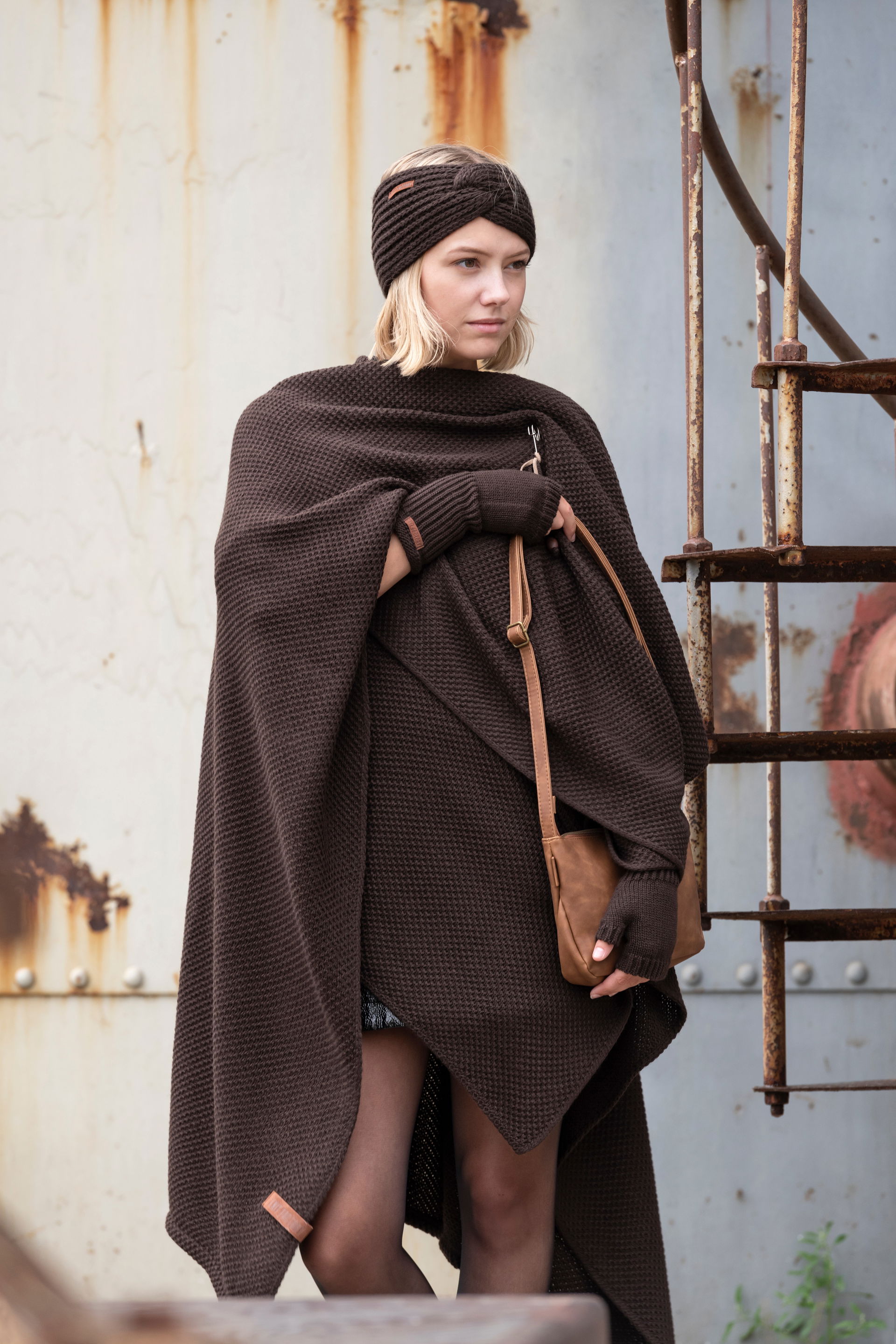 Jazz Poncho Cape Bordeaux