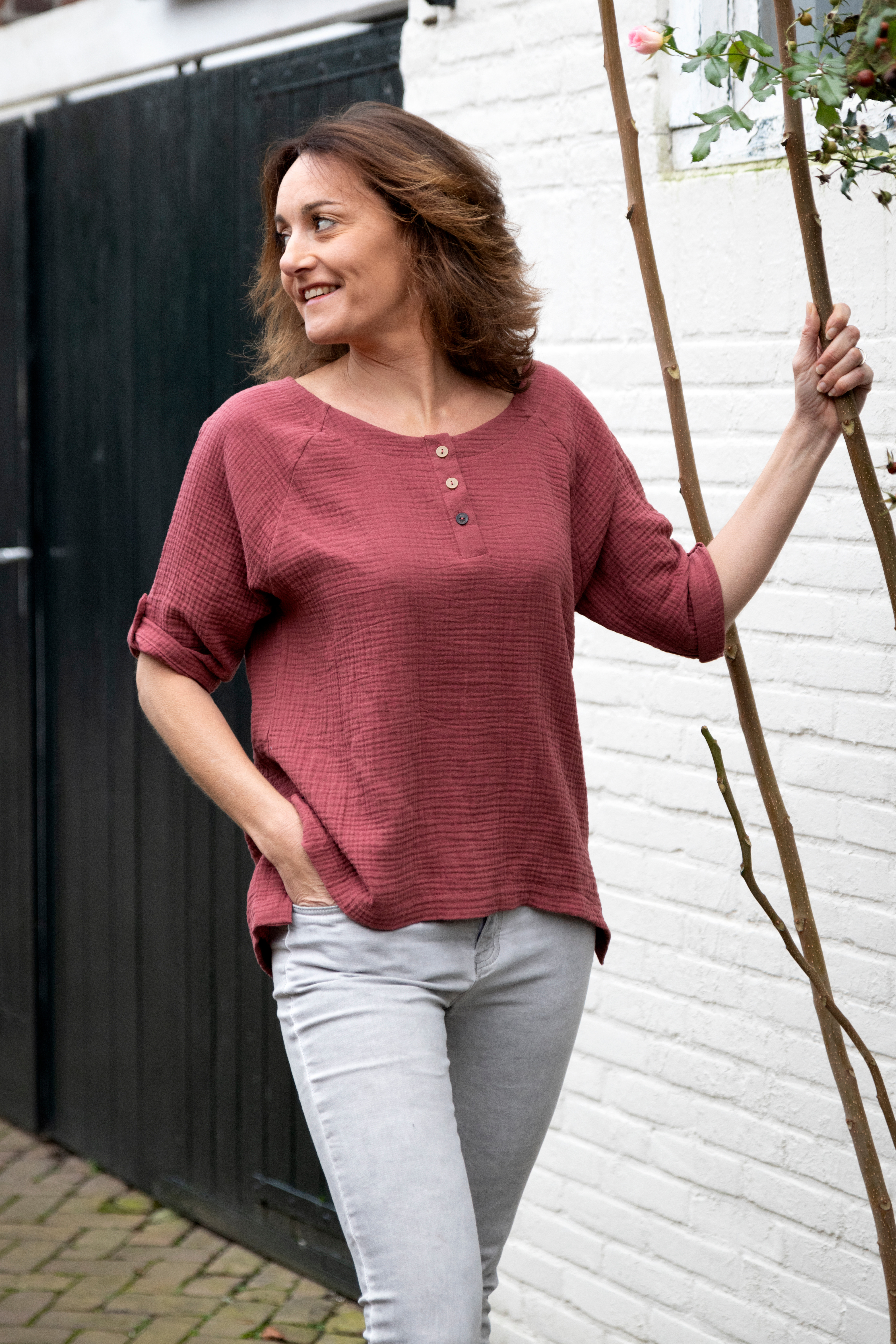 Nena Top Zwart - L