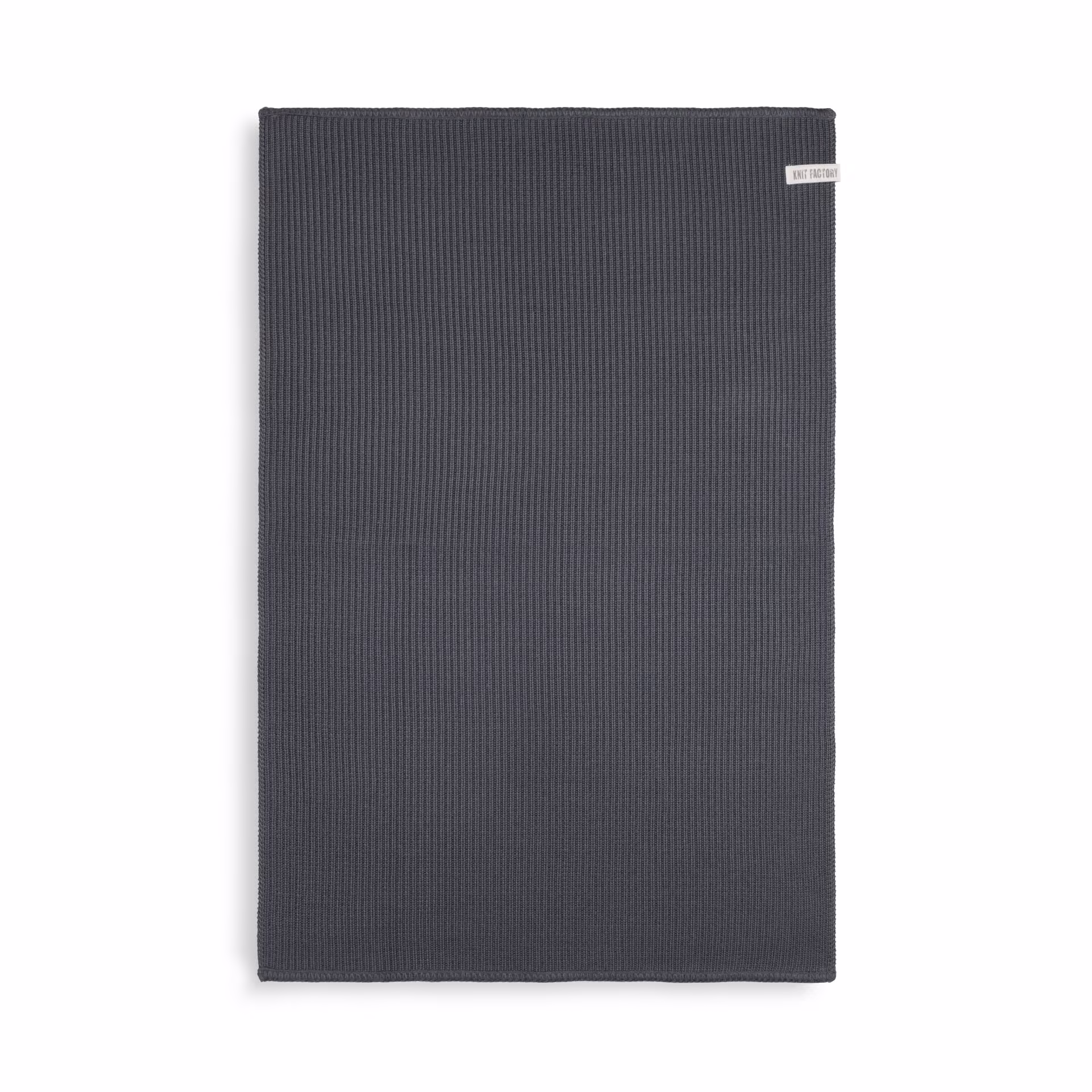 Morres Tapis de Bain Tricoté Premium Anthracite - 80x50