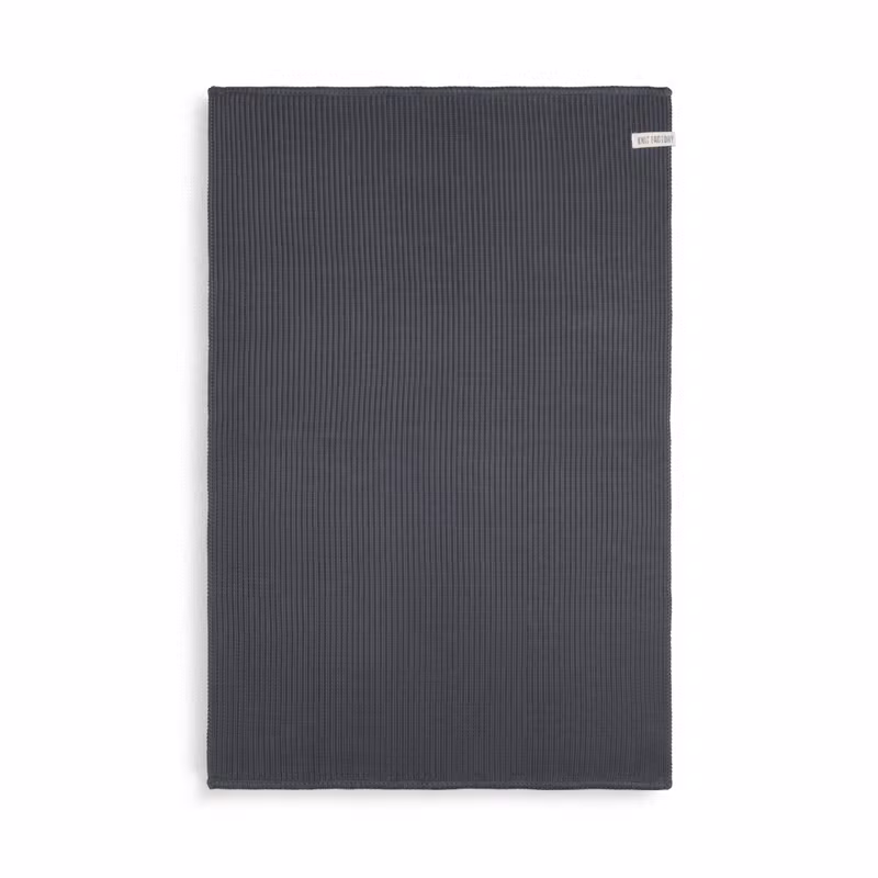 Morres Tapis de Bain Tricoté Premium Anthracite - 80x50