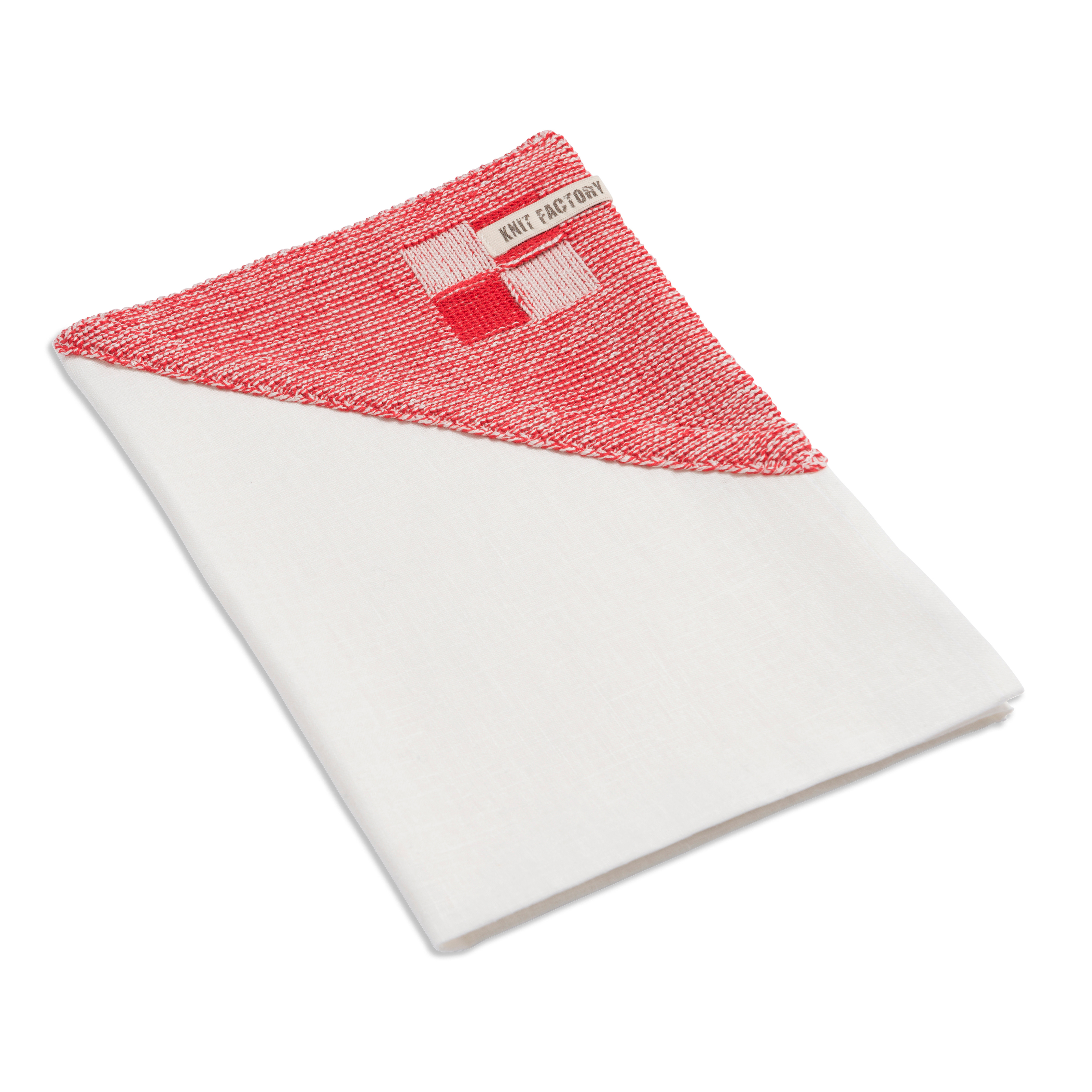 Tea-towel Block Ecru/Red