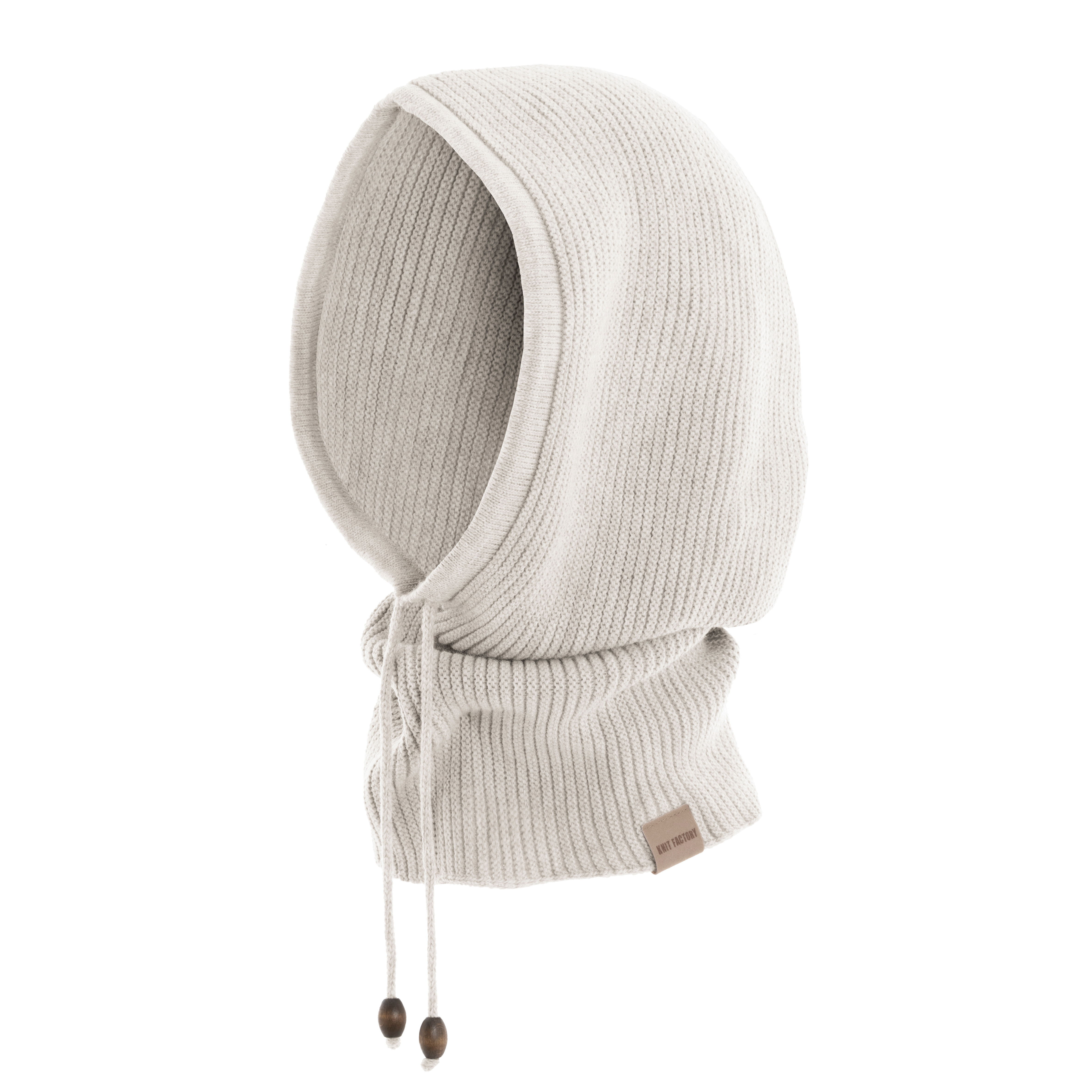 Evy Hooded Scarf Beige