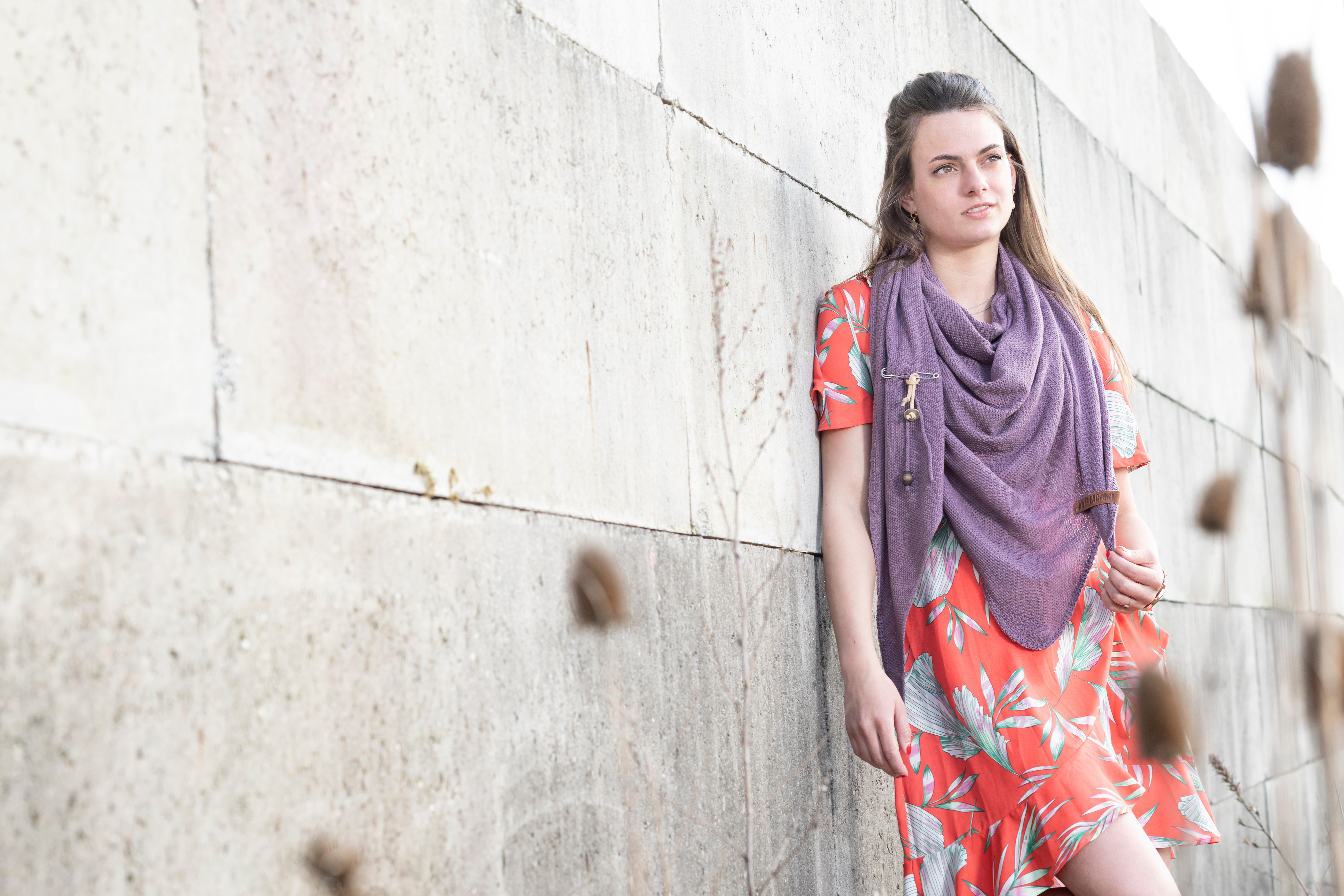 Lola Triangle Scarf Lilac