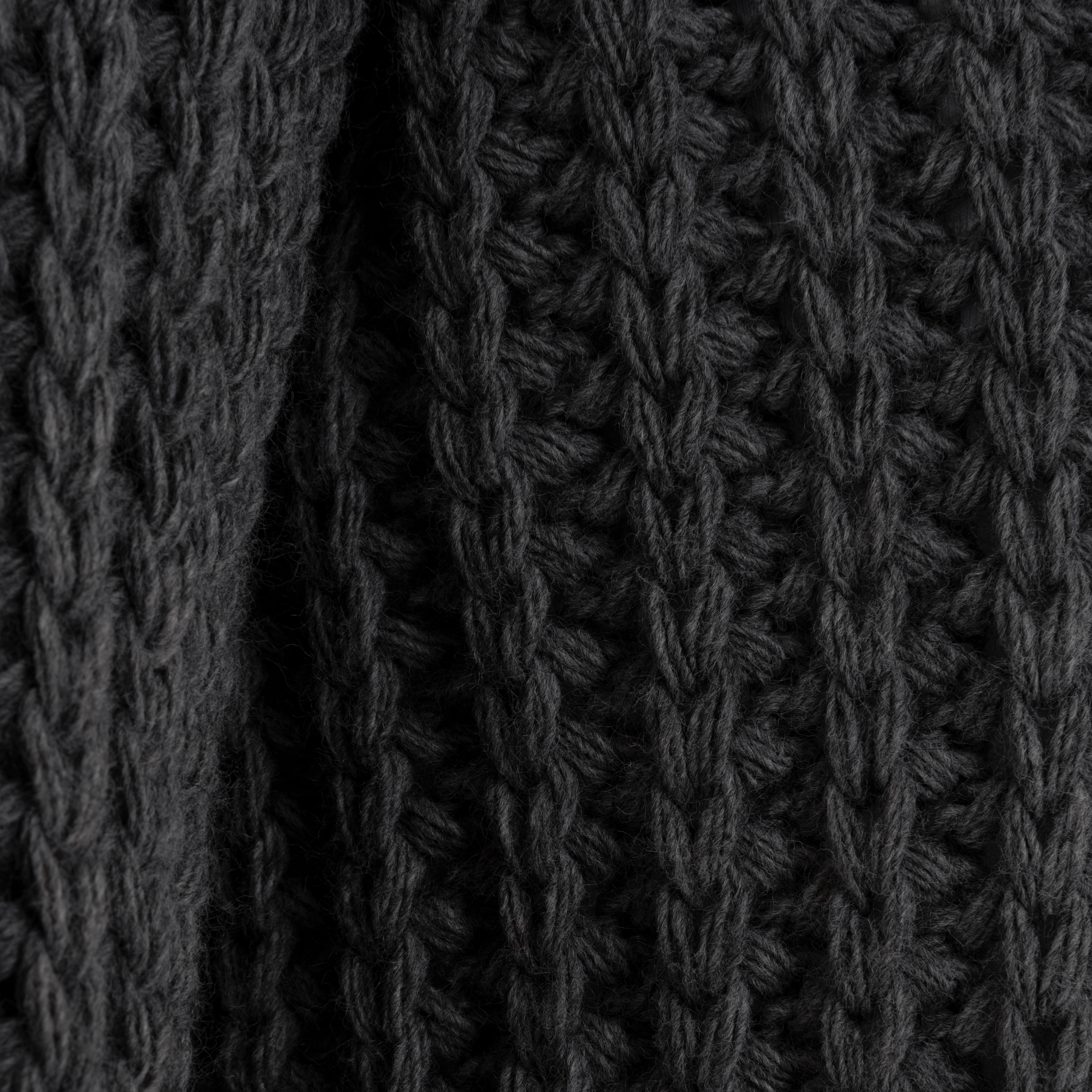 Kris Rollkragen Strickpullover Anthrazit - 36/38