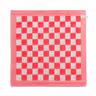 Keukendoek Block Ecru/Rood