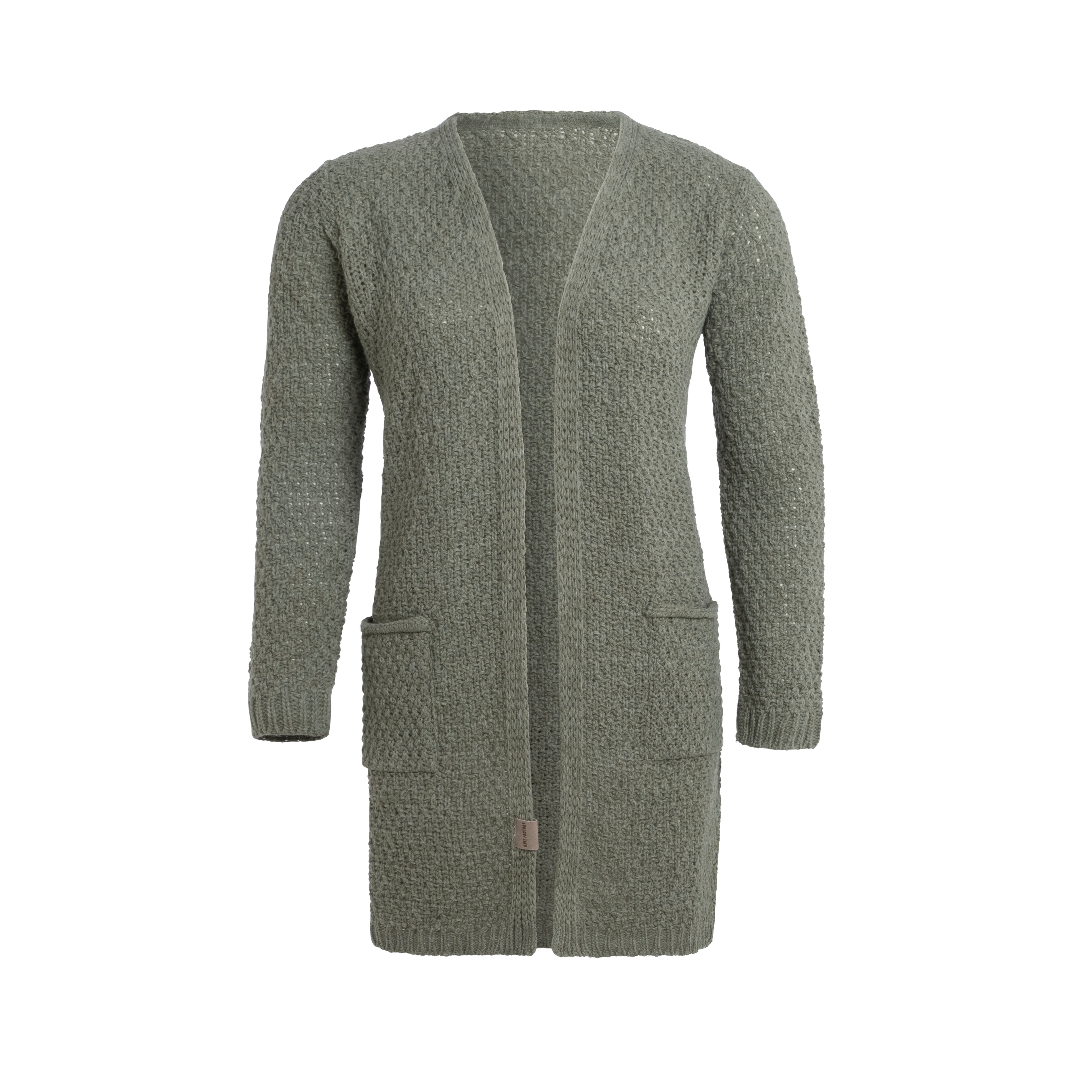Luna Knitted Cardigan Urban Green - 40/42 - With side pockets Luna Knitted Cardigan Urban Green - 40/42 - With side pockets