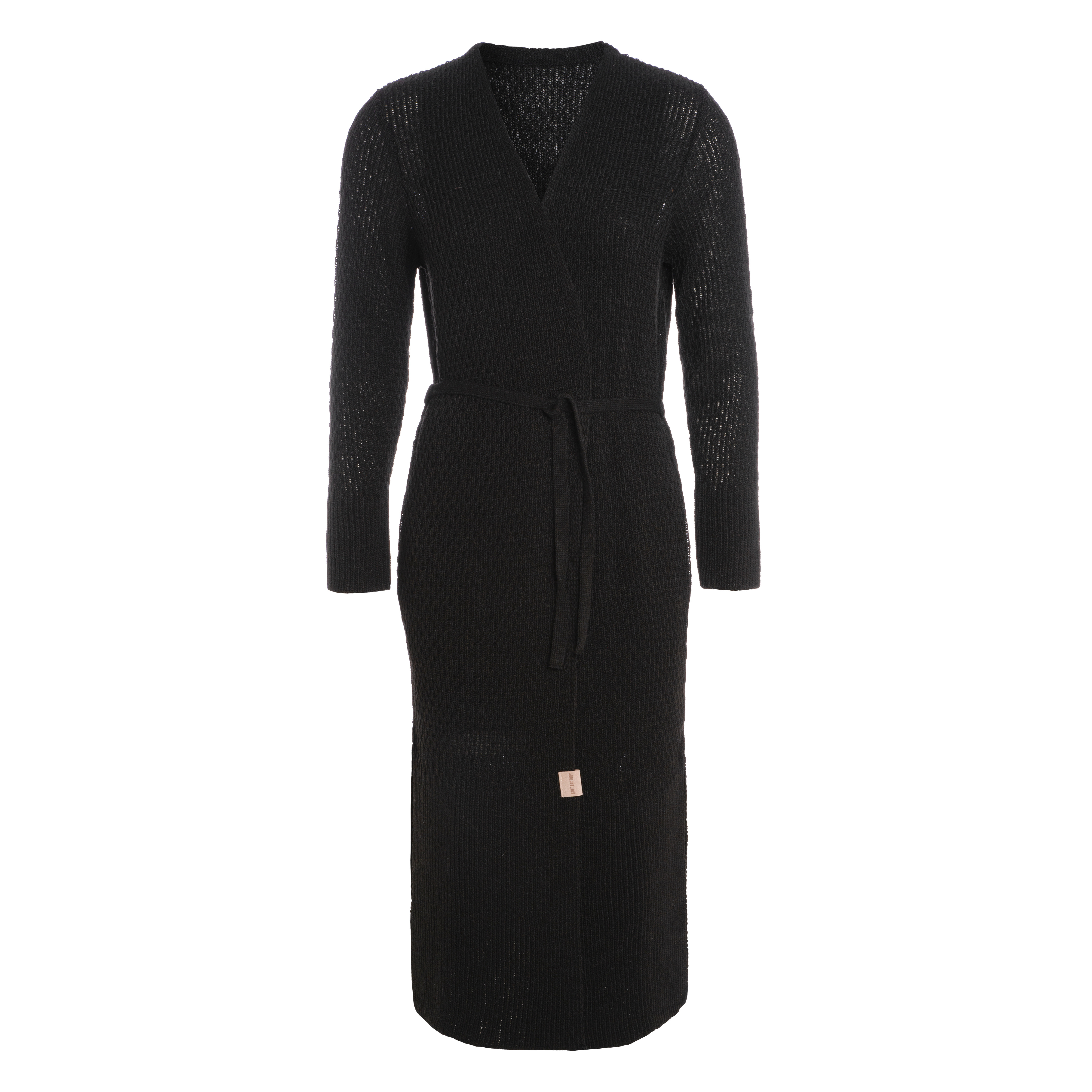 Gina Lange Strickjacke Schwarz - 40/42 - Mit Taschen
