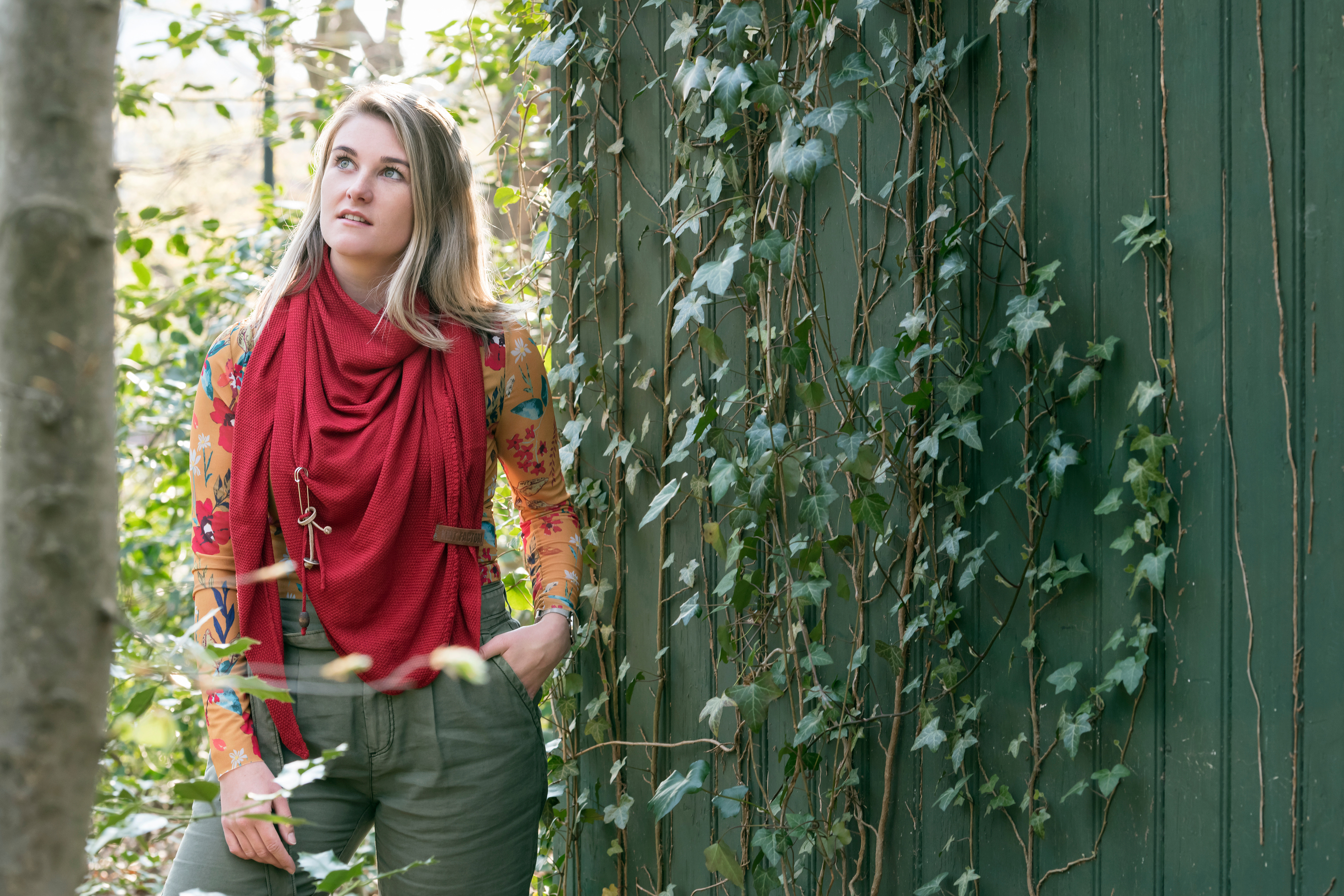 Lola Triangle Scarf Ochre