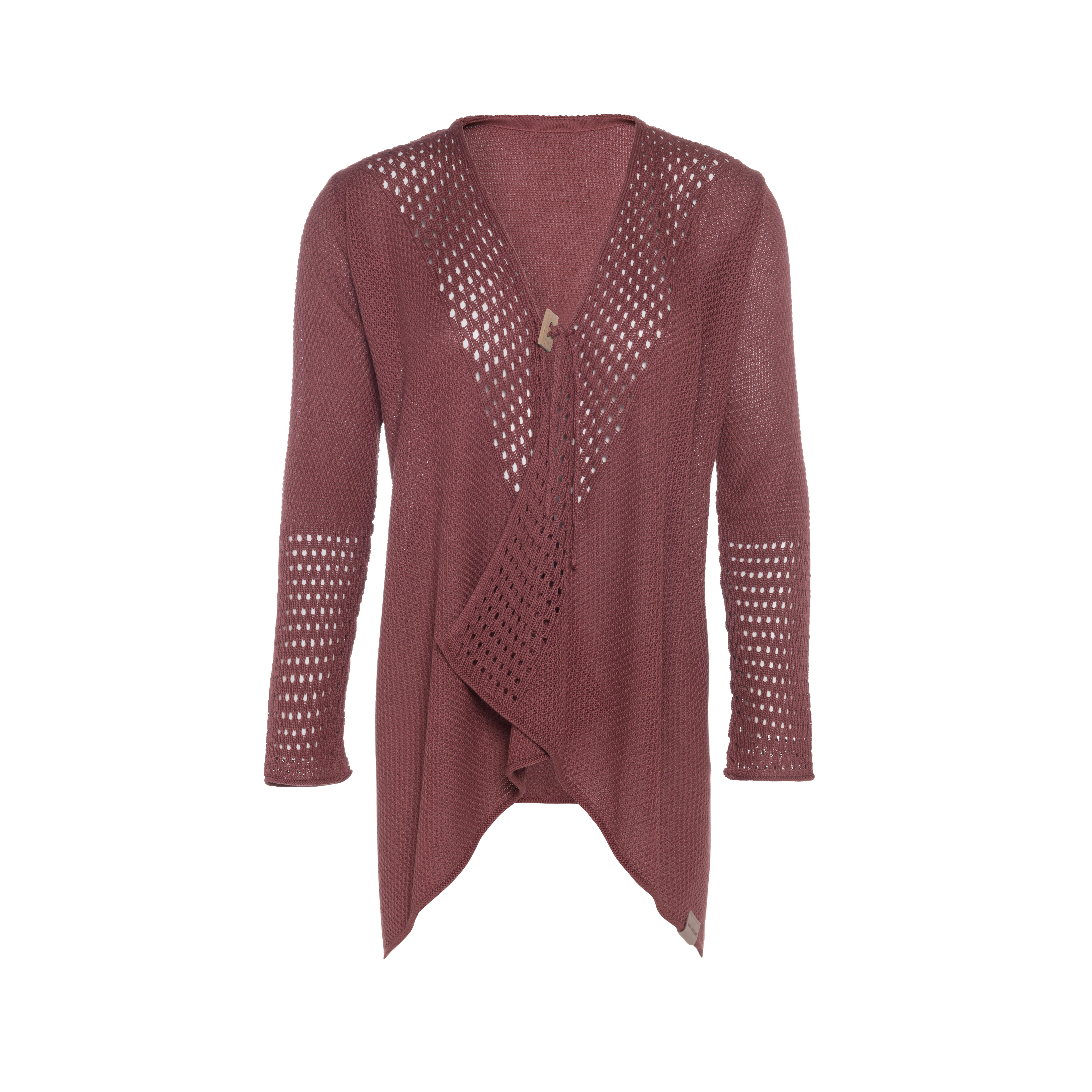 April Gebreid Vest Stone Red - 36/38