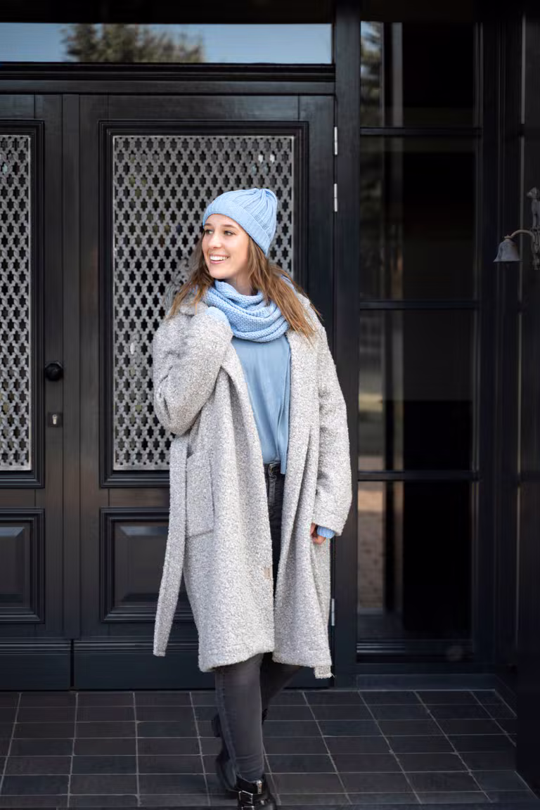 Esra Coat Light Grey - 40/42