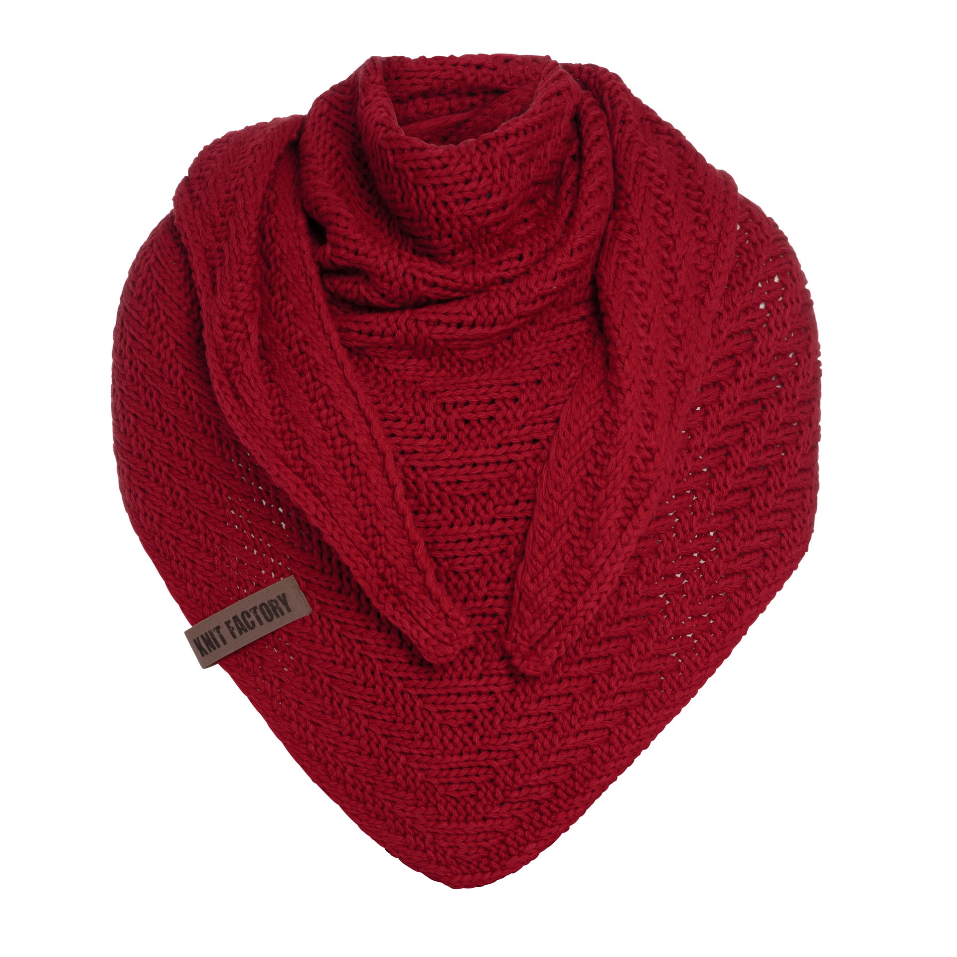 Sally Triangle Scarf Bordeaux