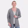 Jasmin Kort Gebreid Vest Licht Grijs - 40/42