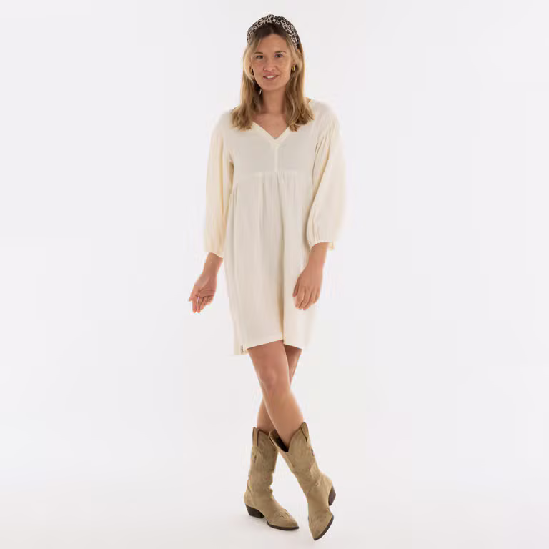Drew Dress Ecru - 36/38