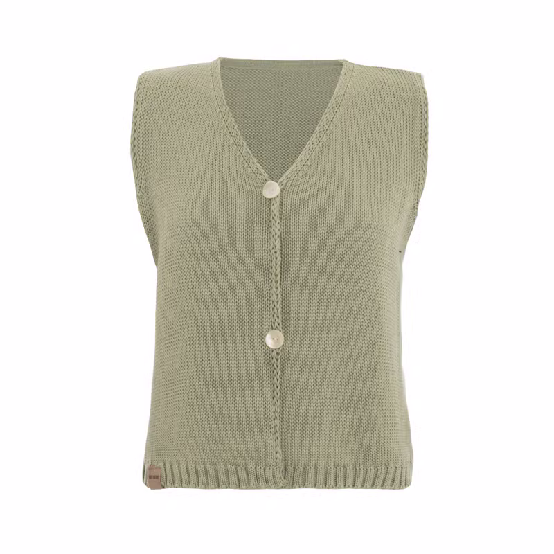 Lumi Knitted Gilet Olive Mist - 36/38