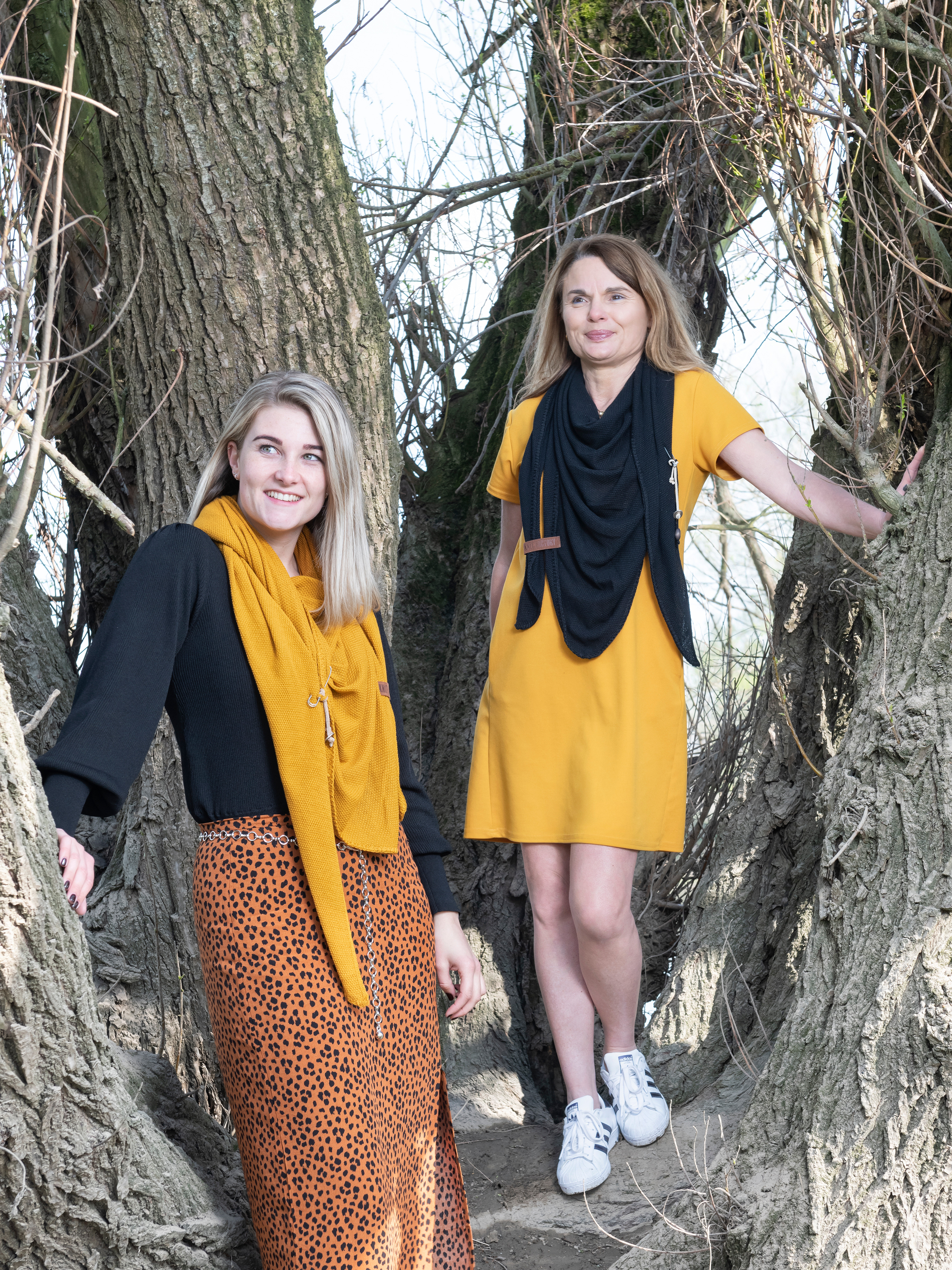 Lola Triangle Scarf Ochre