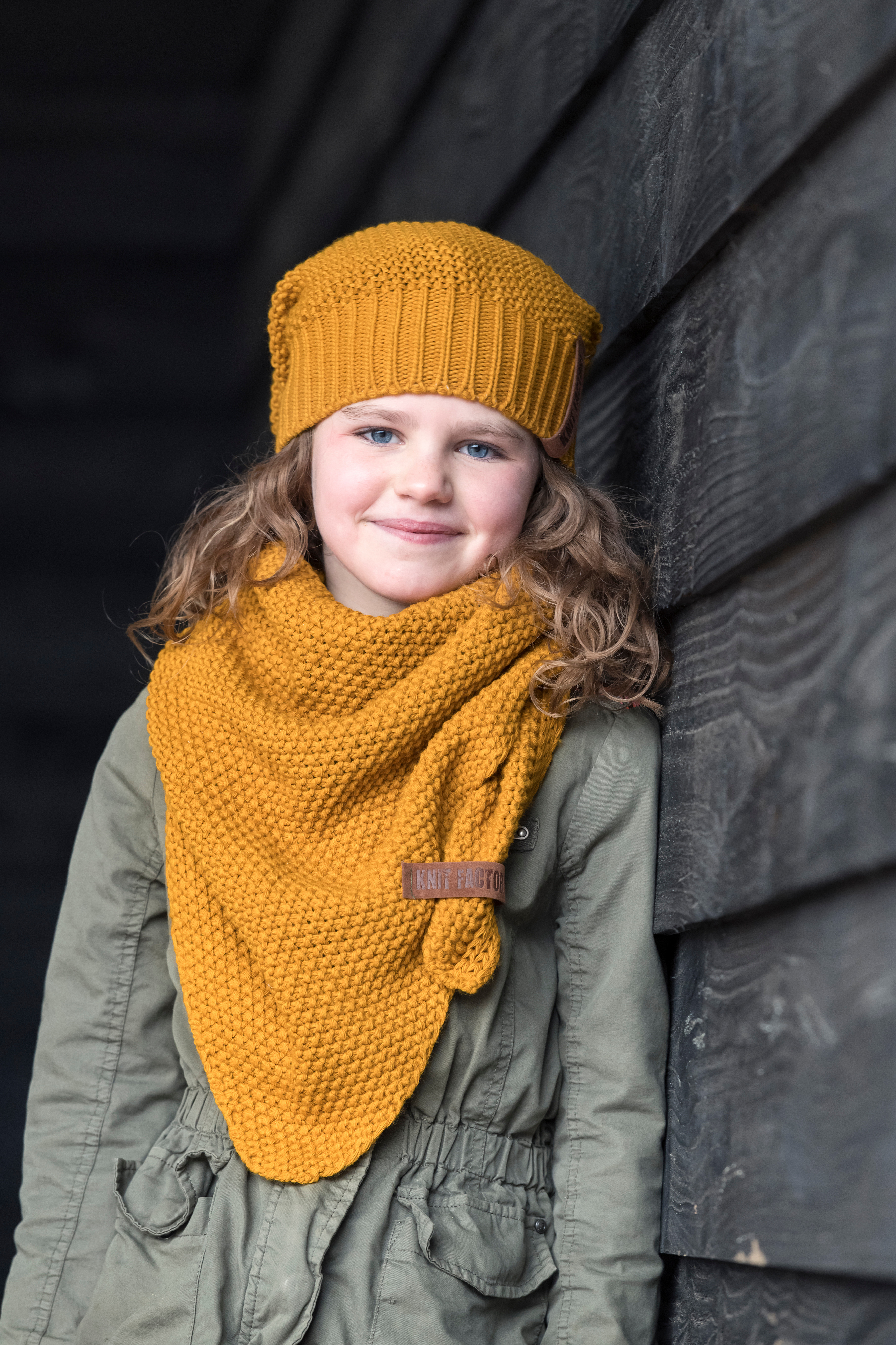 Coco Dreiecksschal Junior Ocker