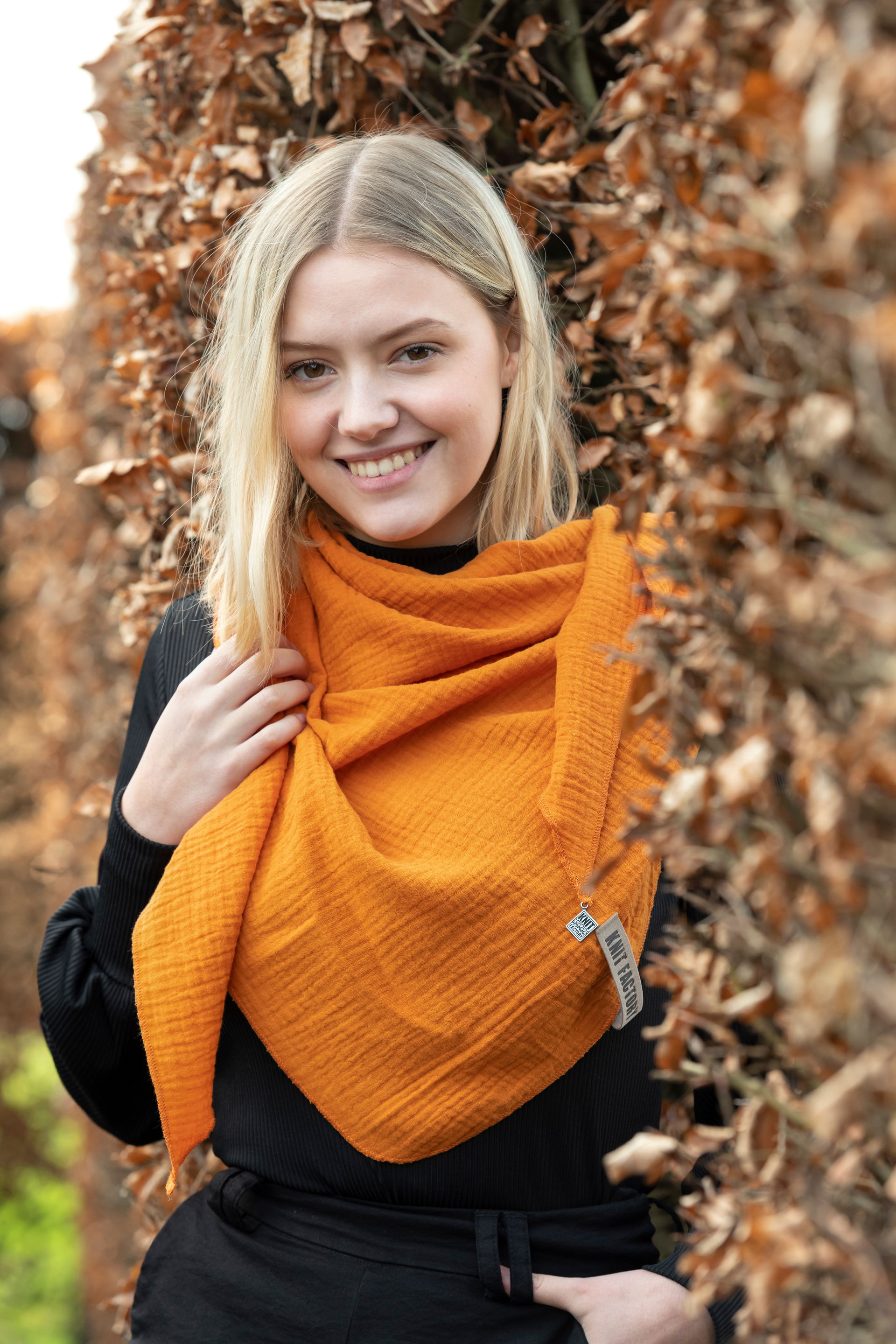 Liv Triangle Scarf Grey