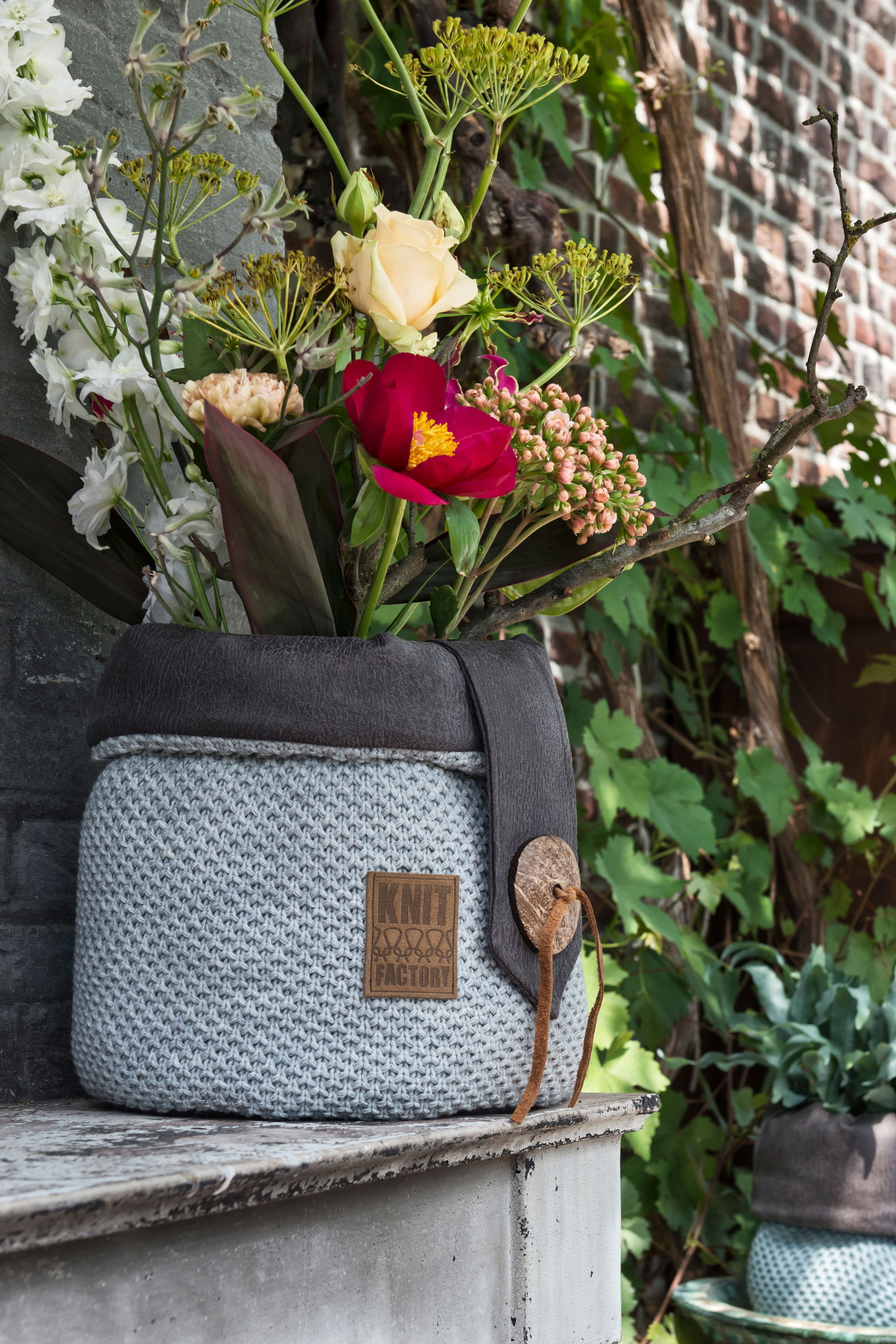 Lynn Basket Aubergine  - 35 cm