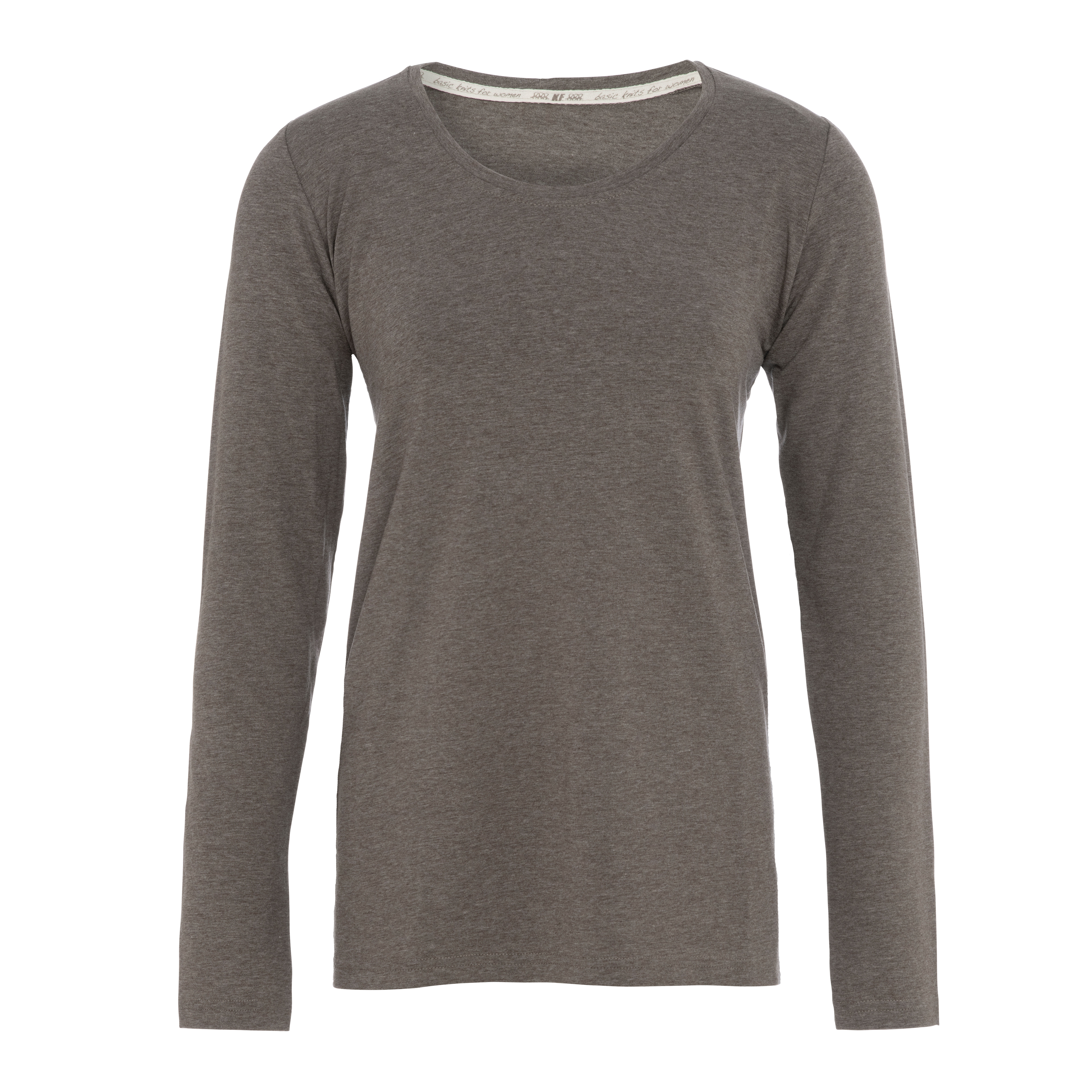 Lily Shirt Taupe - S - Lange Mouwen