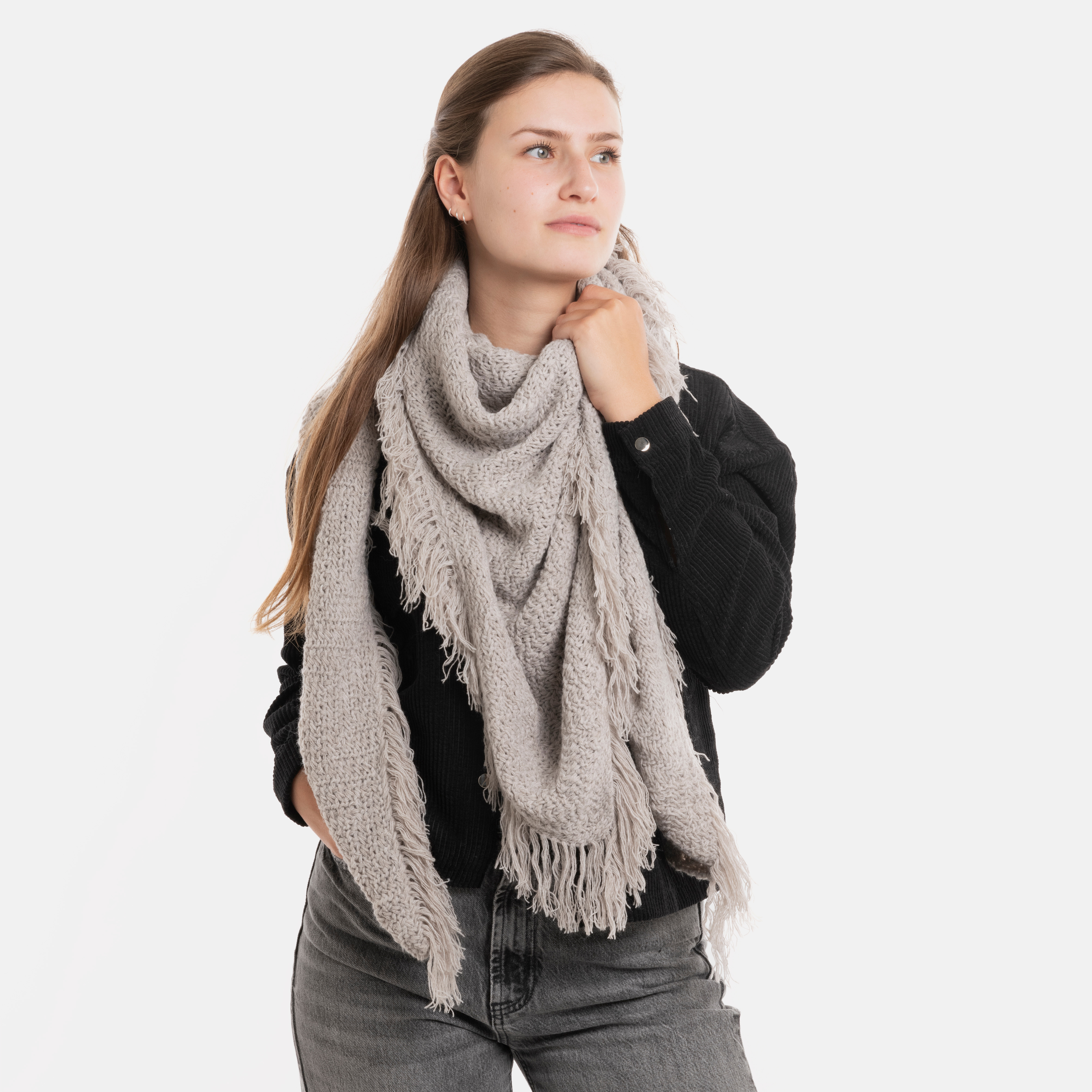 Amber Dreiecksschal Iced Clay