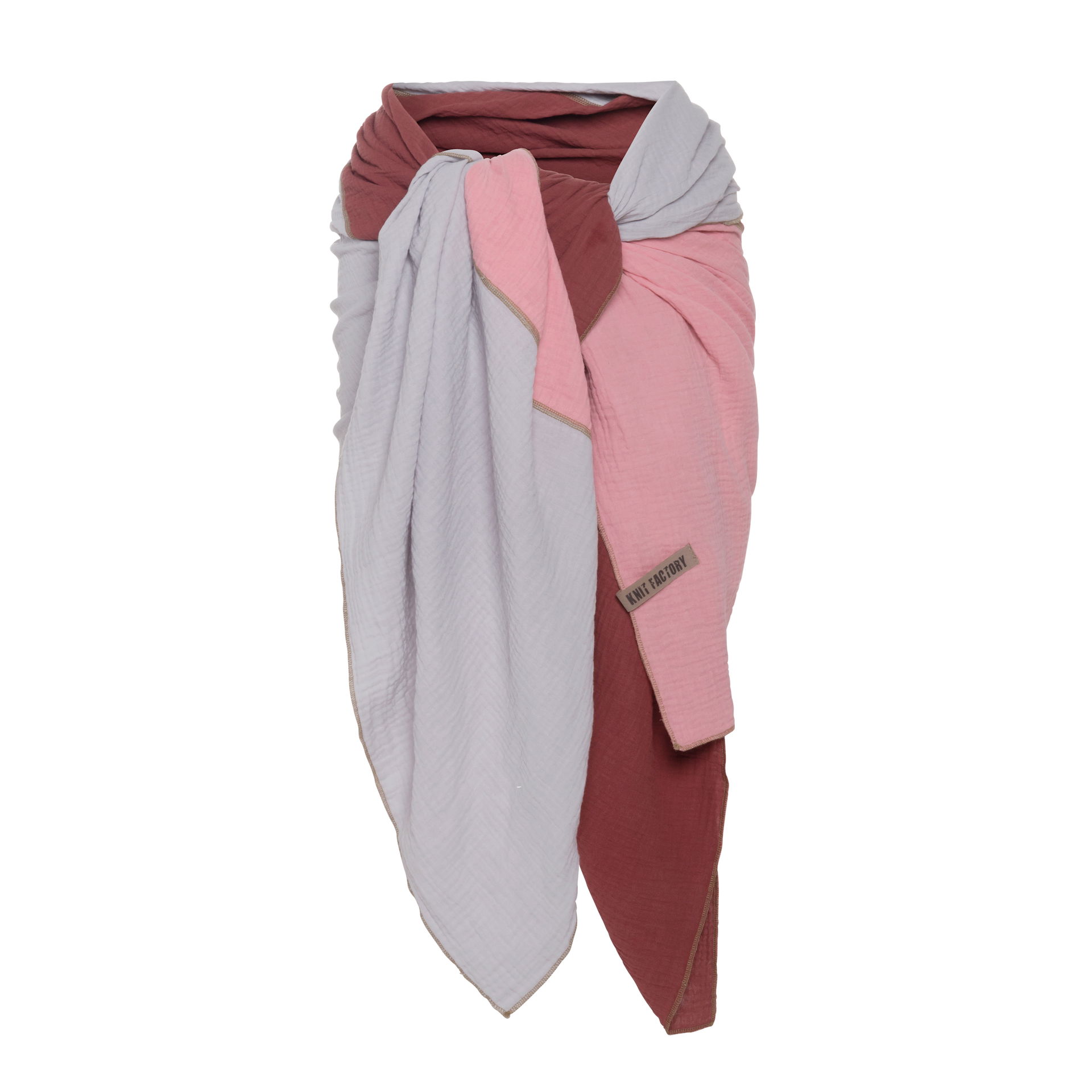 Fay Pareo - XL Scarf - Beach cloth Stone Red/Pink