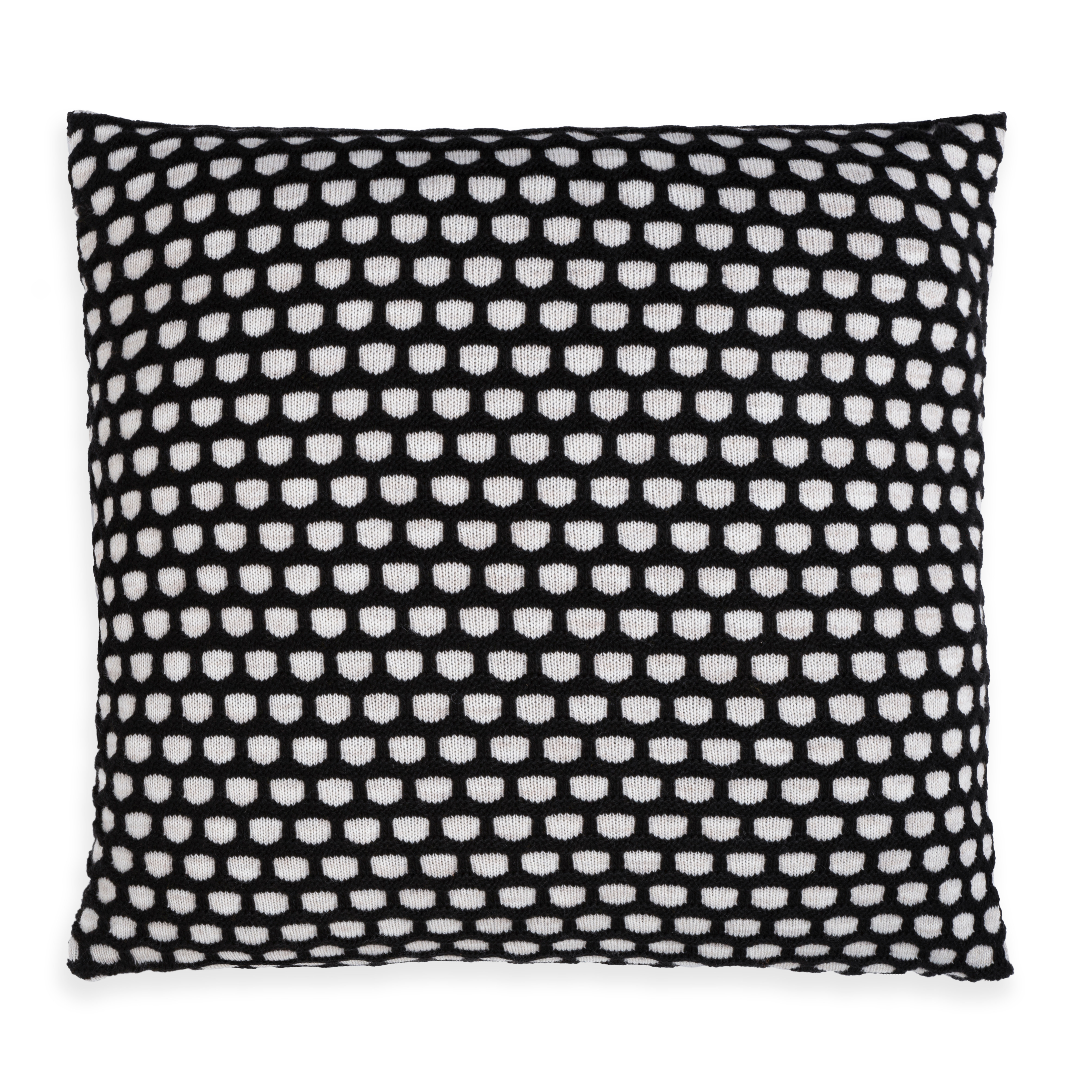 Mila Kissen Beige/Schwarz - 50x50